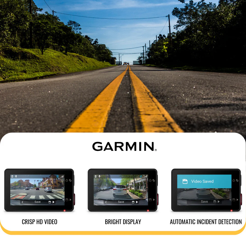 Garmin Dash Cam X310 4K Camera with 140-Degree Field of View and Voice Control (Black) Bundle - Image 4
