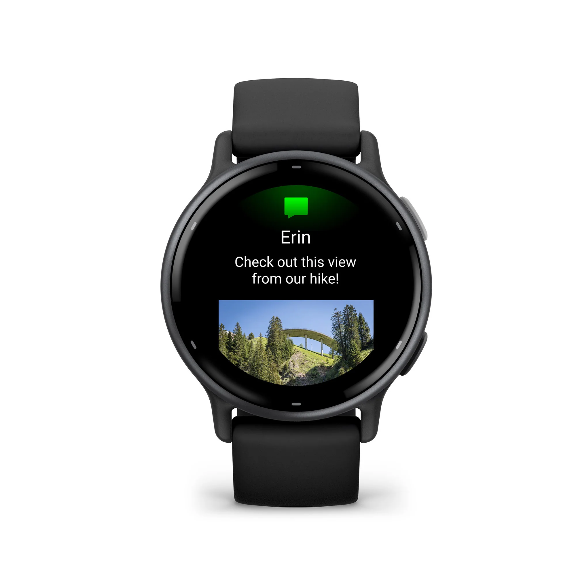 Garmin Vivoactive 5 GPS Smartwatch (Slate Aluminum Bezel with Black Case and Silicone Band) - Image 2