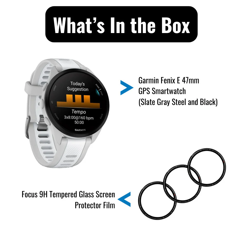 Garmin Forerunner 165 GPS Running Smartwatch (Mist Gray and Whitestone) with Screen Protector Bundle - Image 7