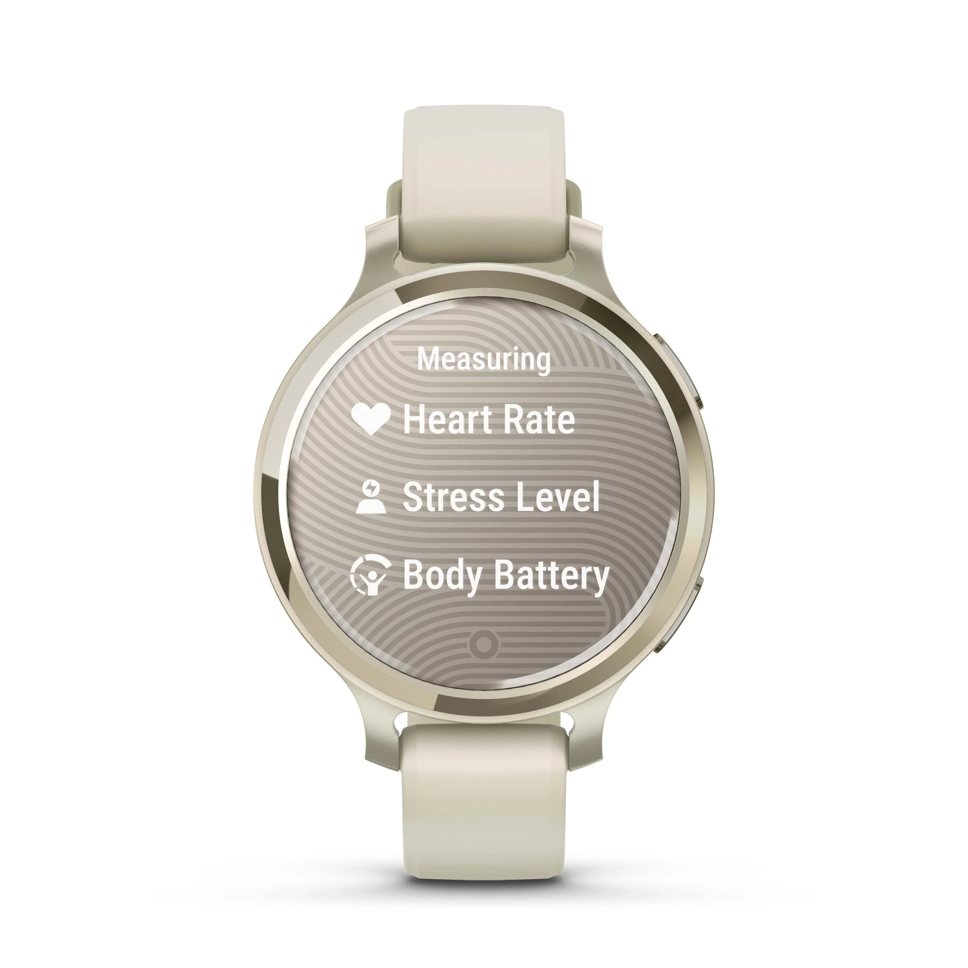Garmin Lily 2 Active GPS Smartwatch (Lunar Gold, Bone Silicone Band) - Image 3