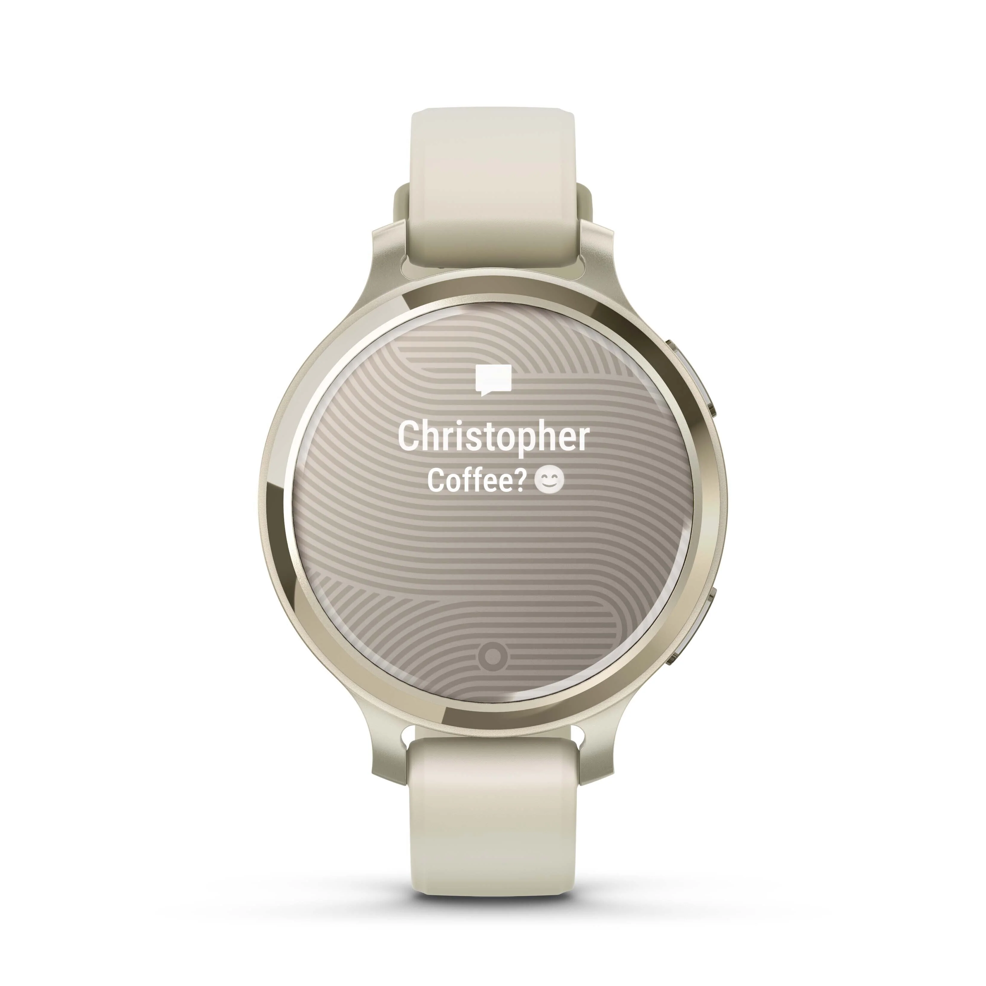 Garmin Lily 2 Active GPS Smartwatch (Lunar Gold, Bone Silicone Band) - Image 4