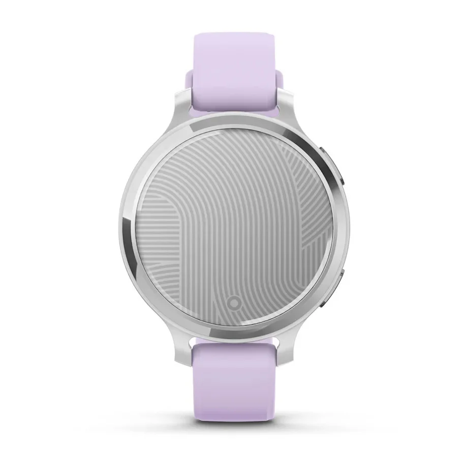 Garmin Lily 2 Active GPS Smartwatch (Silver, Purple Jasmine Silicone Band) - Image 2