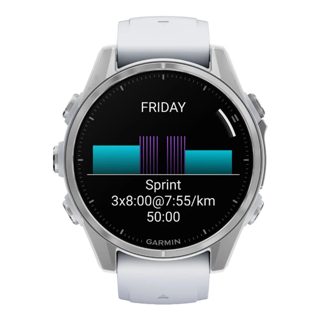 Garmin fenix 8 AMOLED GPS 43mm Smartwatch (Silver/Whitestone) (Used) - Image 2