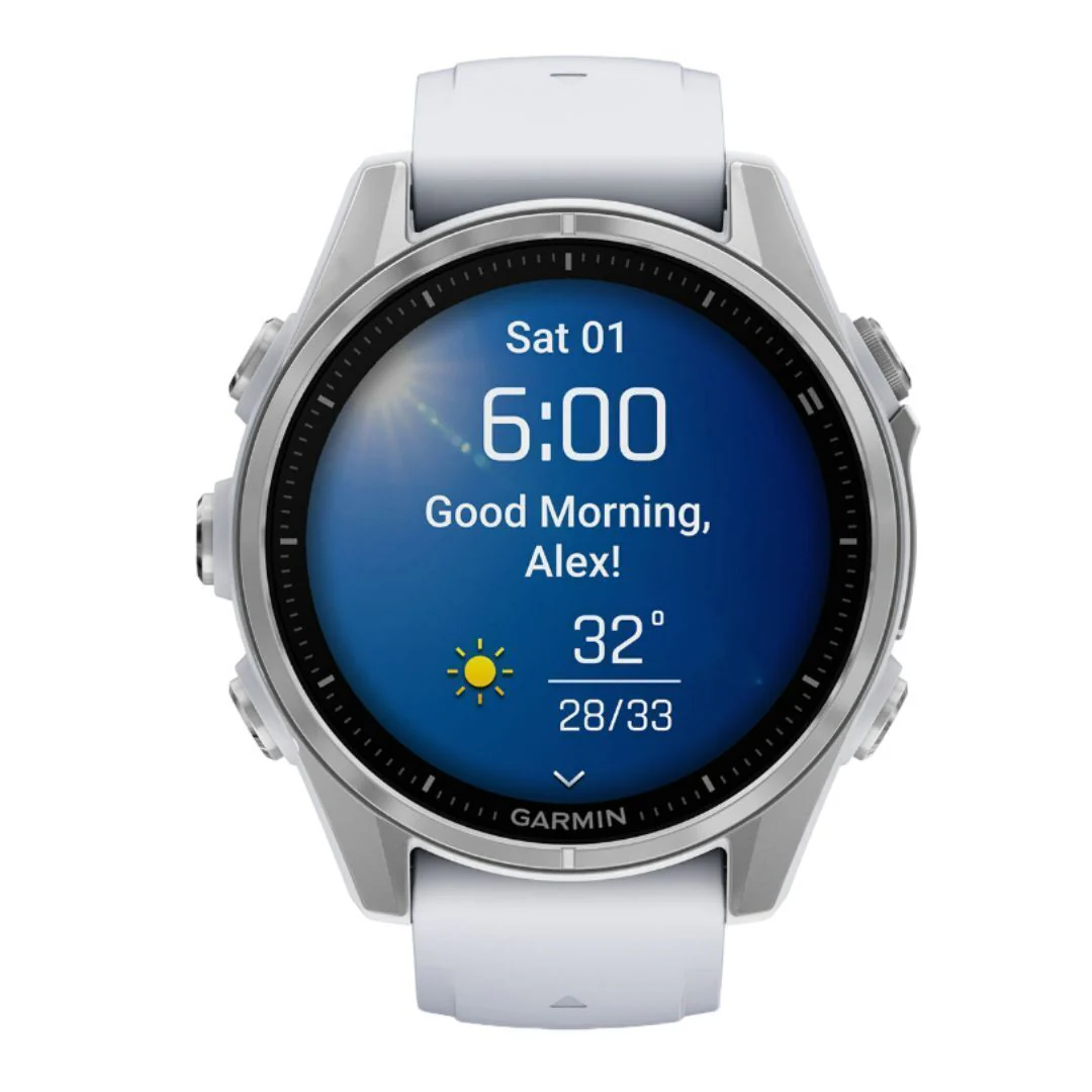 Garmin fenix 8 AMOLED GPS 43mm Smartwatch (Silver/Whitestone) (Used) - Image 3