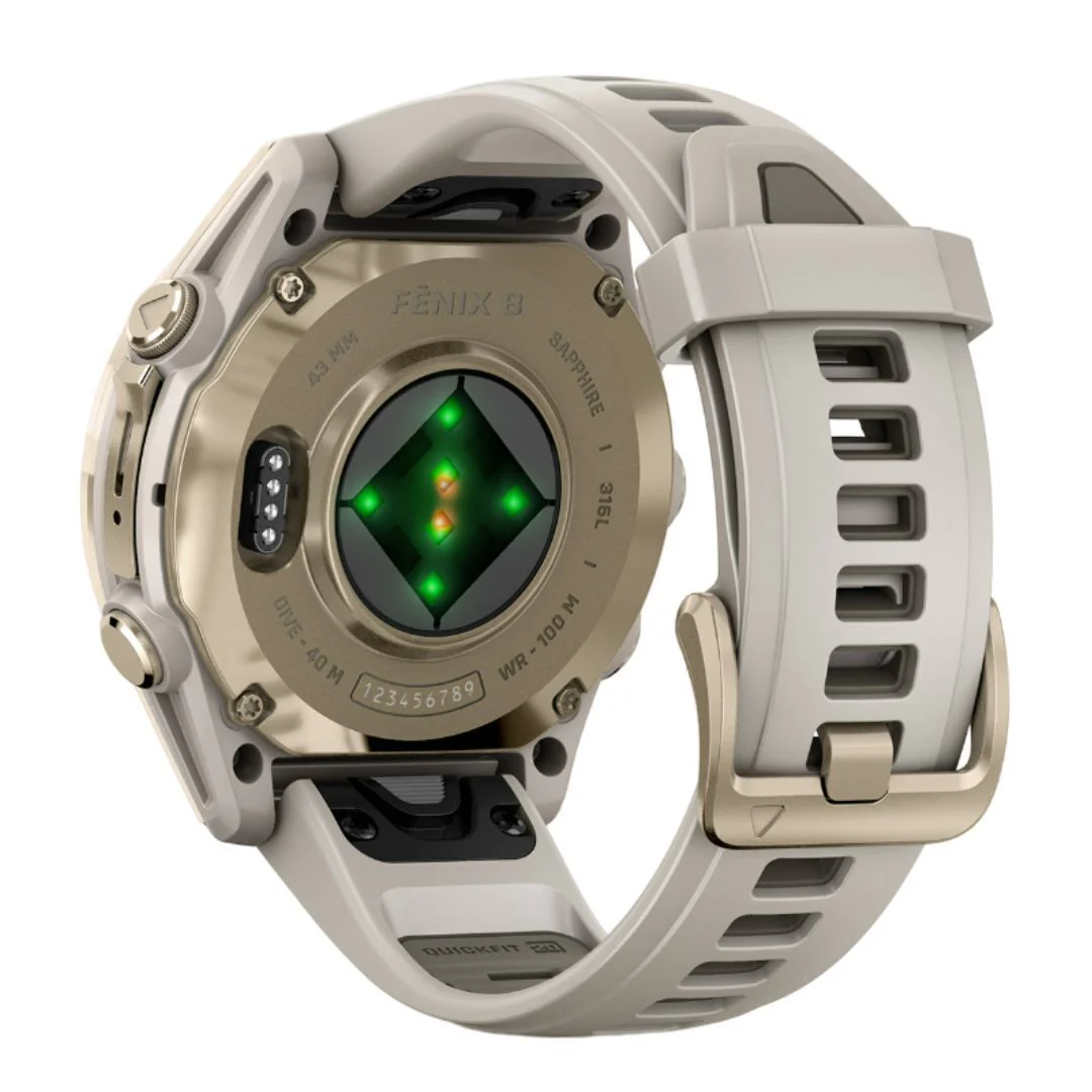 Garmin fēnix 8 AMOLED Sapphire GPS Smartwatch (43mm, Fog Gray/Sandstone) (Used) - Image 13