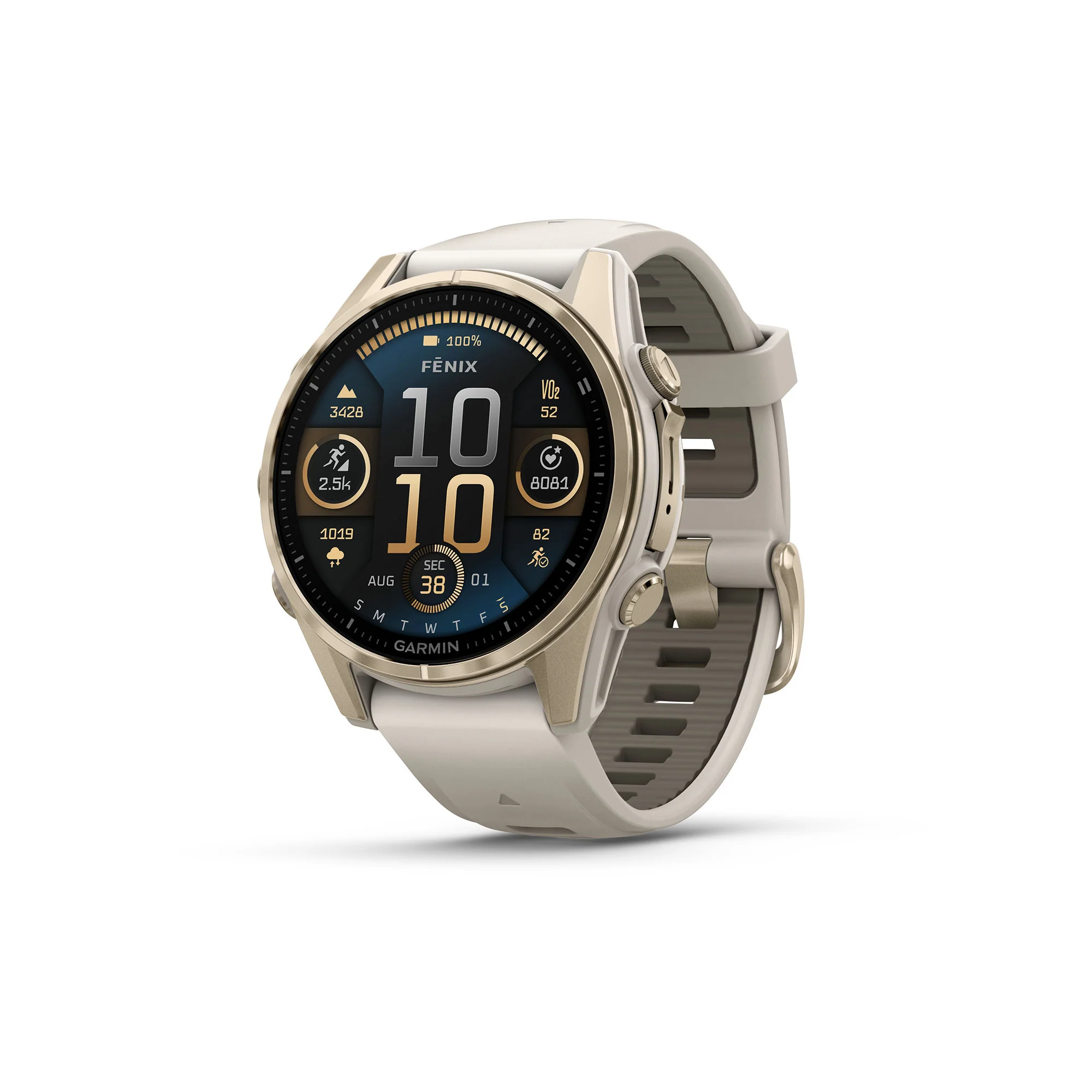 Garmin fēnix 8 AMOLED Sapphire GPS Smartwatch (43mm, Fog Gray/Sandstone) (Used) - Image 2