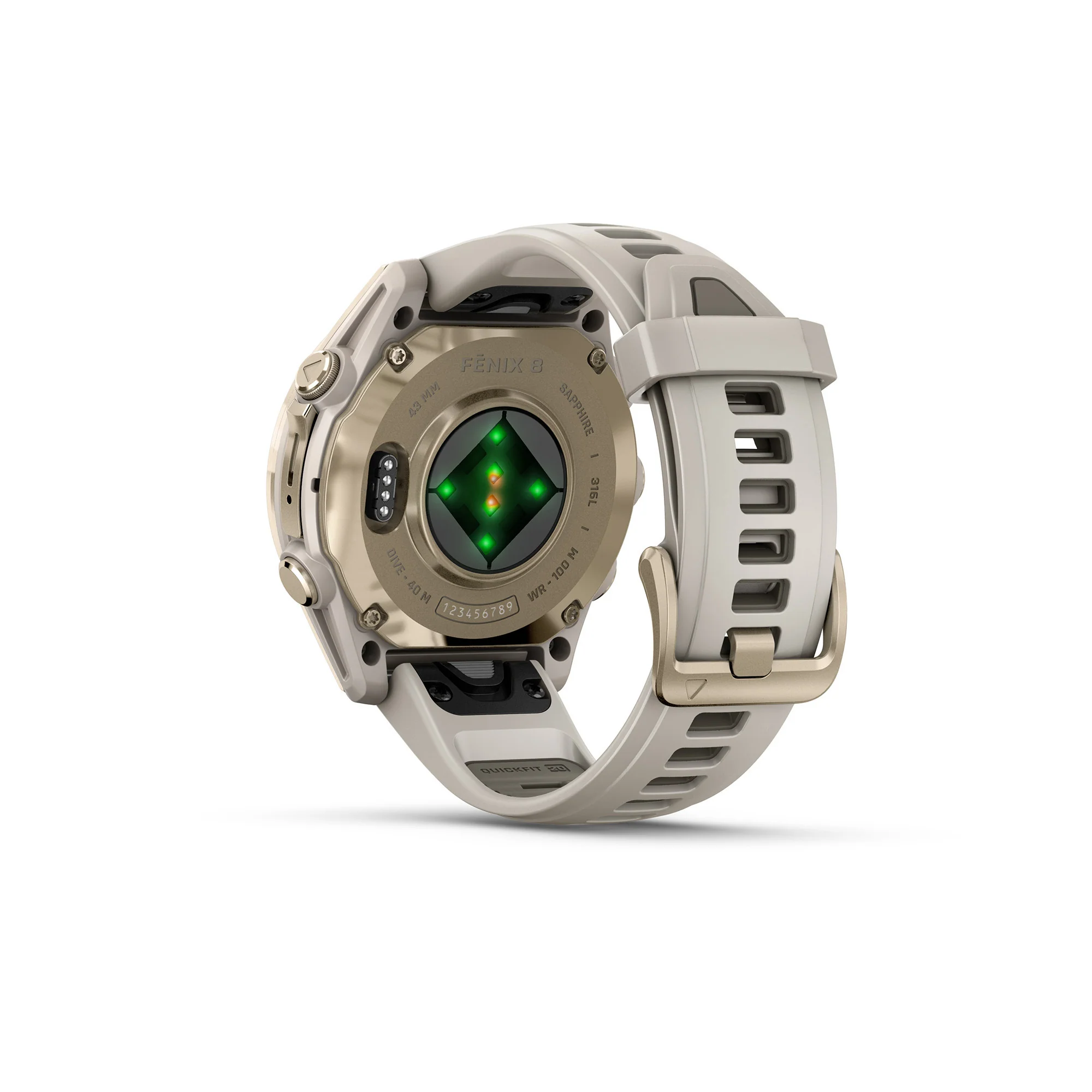 Garmin fēnix 8 AMOLED Sapphire GPS Smartwatch (43mm, Fog Gray/Sandstone) (Used) - Image 3