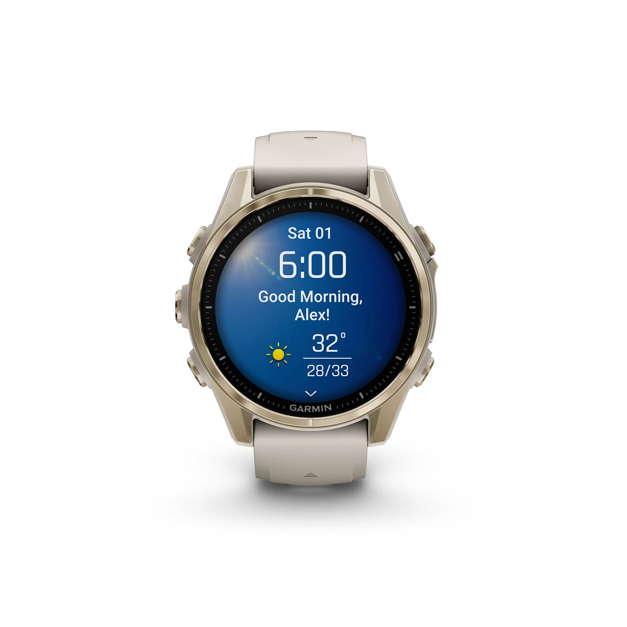Garmin fēnix 8 AMOLED Sapphire GPS Smartwatch (43mm, Fog Gray/Sandstone) (Used) - Image 5