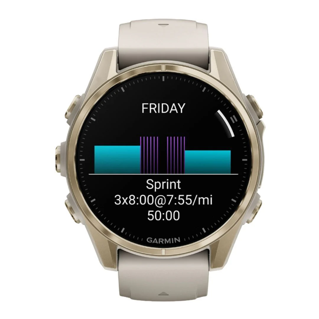 Garmin fēnix 8 AMOLED Sapphire GPS Smartwatch (43mm, Fog Gray/Sandstone) (Used) - Image 9