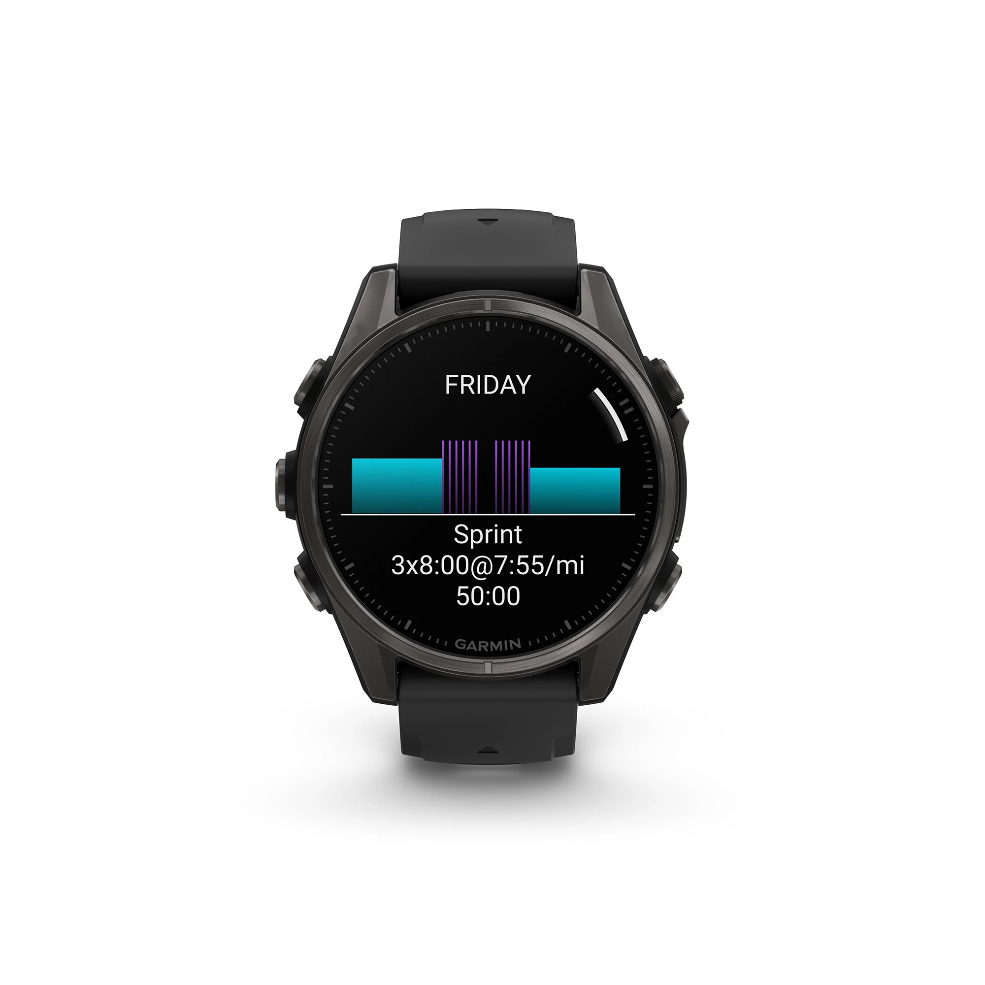 Garmin fēnix 8 AMOLED Sapphire GPS Smartwatch (43mm, Black/Pebble Gray) (Used) - Image 3