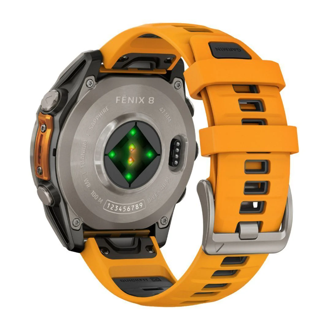 Garmin Fenix 8 Sapphire 47mm GPS Smartwatch with 1.4-Inch AMOLED Display (Spark Orange and Graphite) - Image 6