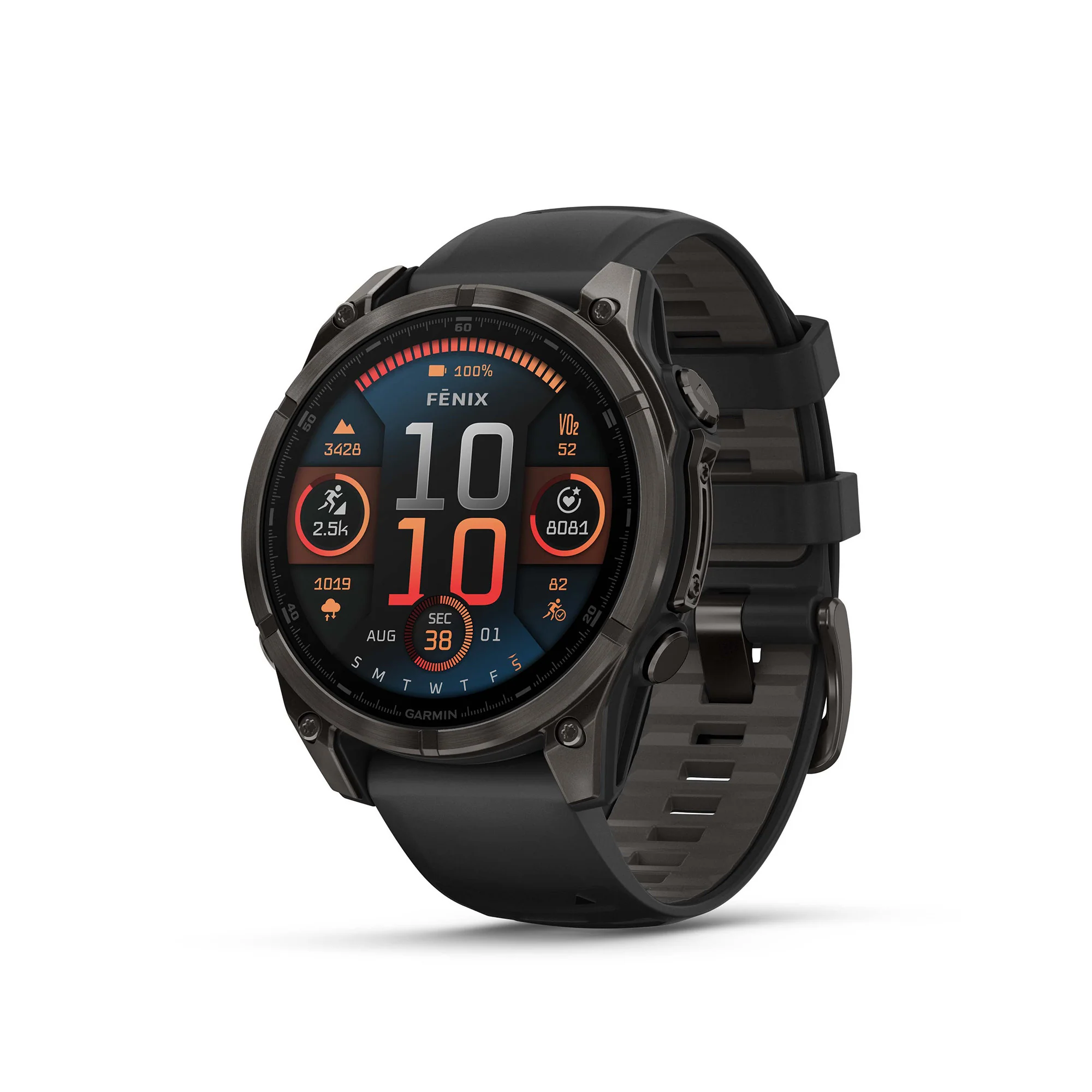 Garmin fēnix 8 AMOLED Sapphire GPS Smartwatch (47mm, Black/Pebble Gray) (Used) - Image 2