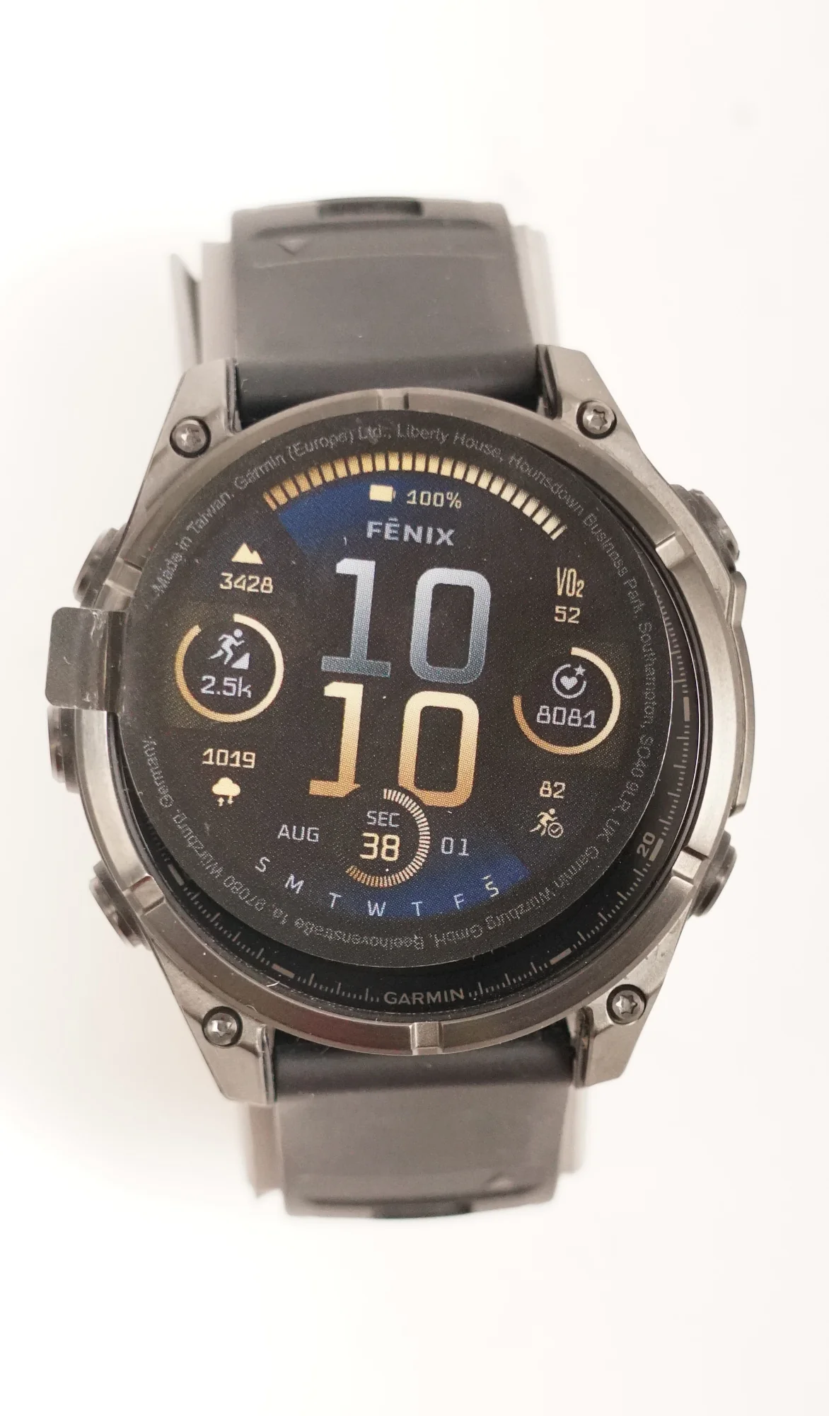 Garmin fēnix 8 AMOLED Sapphire GPS Smartwatch (47mm, Black/Pebble Gray) (Used) - Image 2