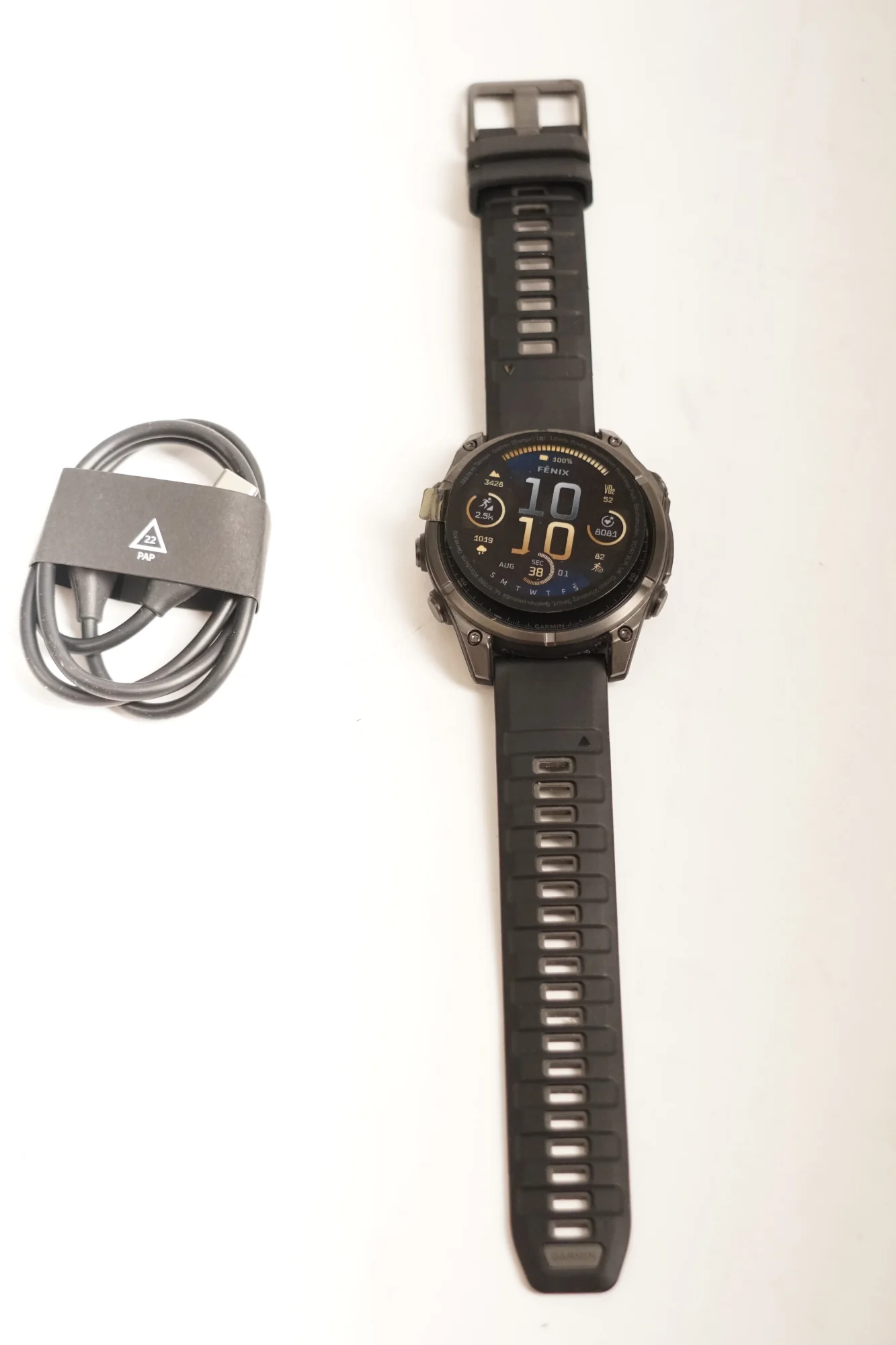 Garmin fēnix 8 AMOLED Sapphire GPS Smartwatch (47mm, Black/Pebble Gray) (Used) - Image 6