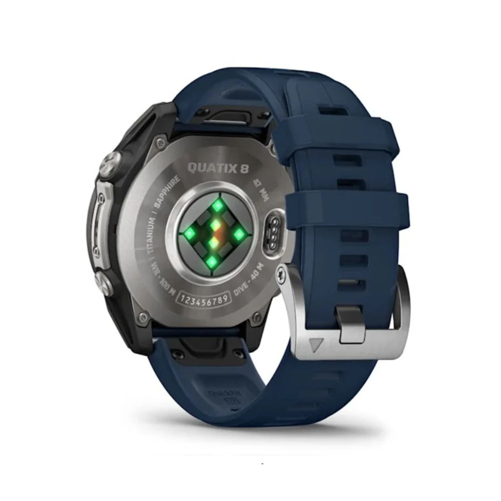 Garmin quatix 8 AMOLED Marine GPS 47mm Smartwatch (Titanium/Captain Blue) - Image 2