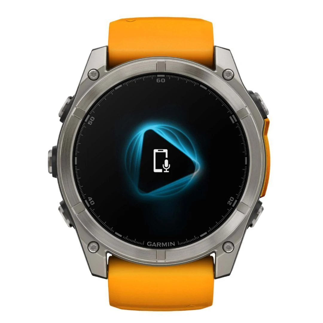 Garmin Fenix 8 Sapphire 51mm GPS Smartwatch with 1.4-Inch AMOLED Display (Spark Orange and Graphite) - Image 3