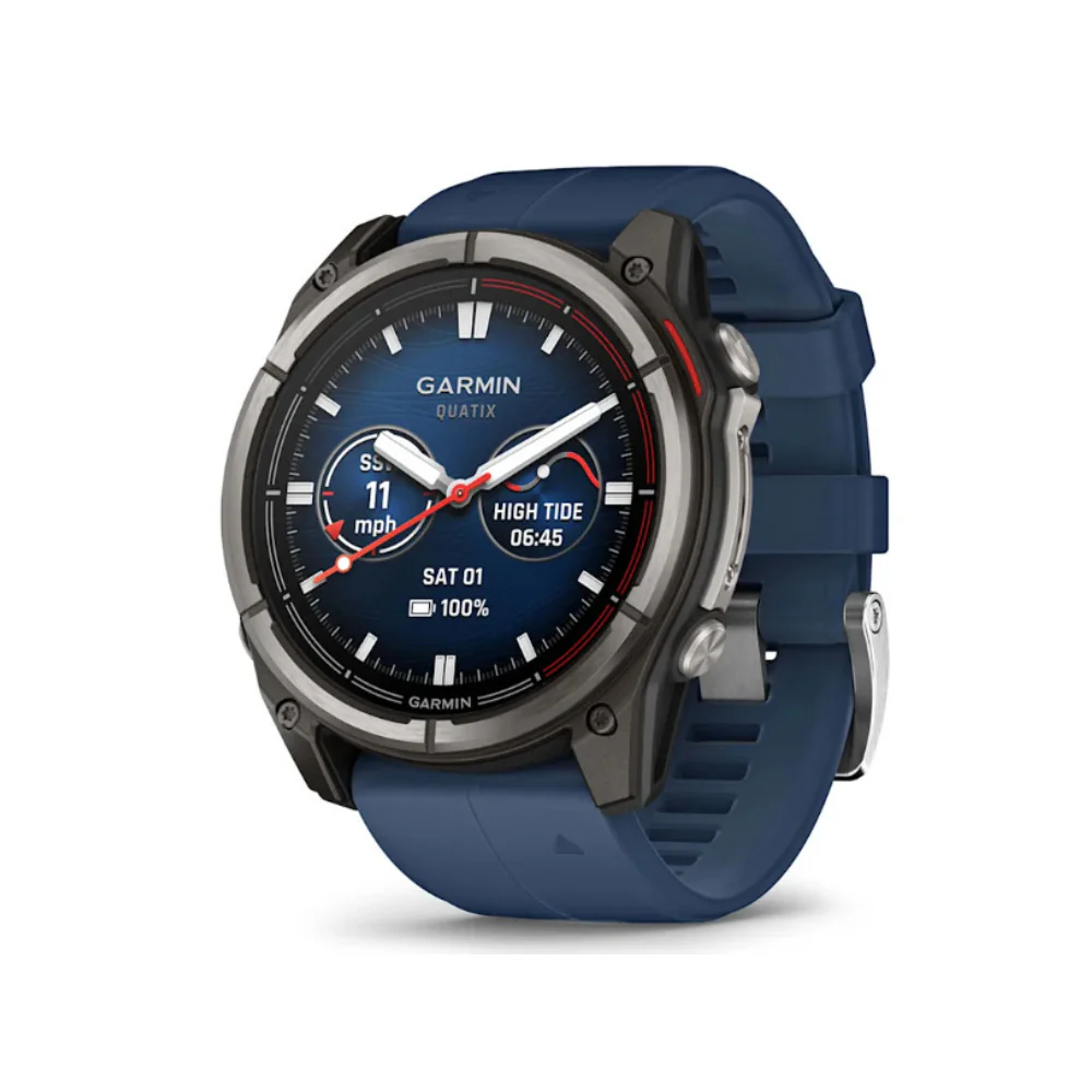 Garmin quatix 8 AMOLED Marine GPS Smartwatch (51mm, Titanium/Captain Blue) (Used)