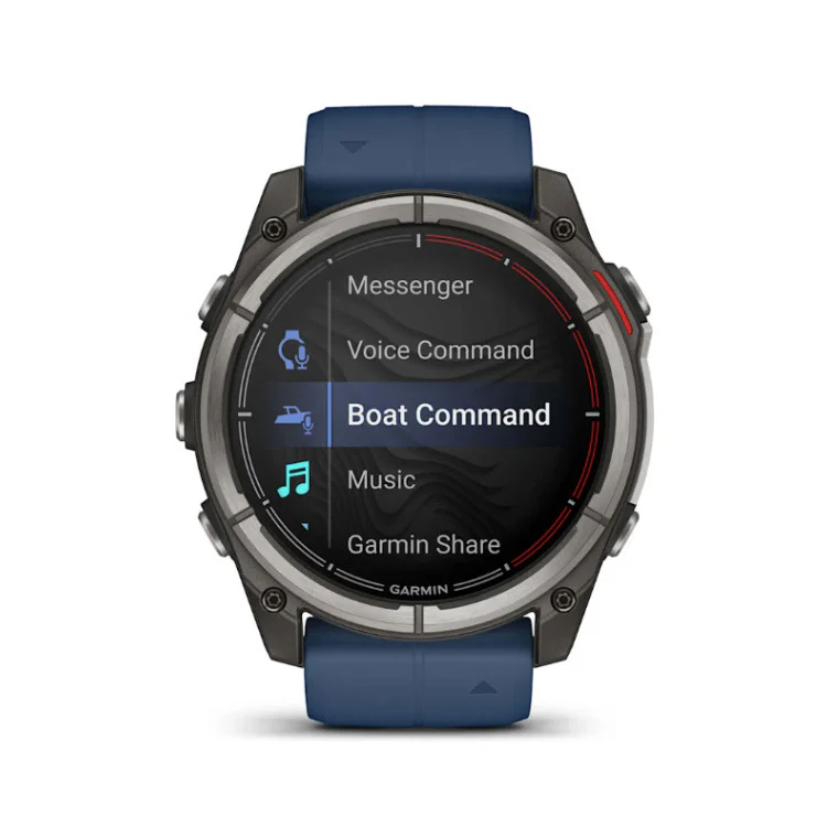 Garmin quatix 8 AMOLED Marine GPS Smartwatch (51mm, Titanium/Captain Blue) (Used) - Image 3