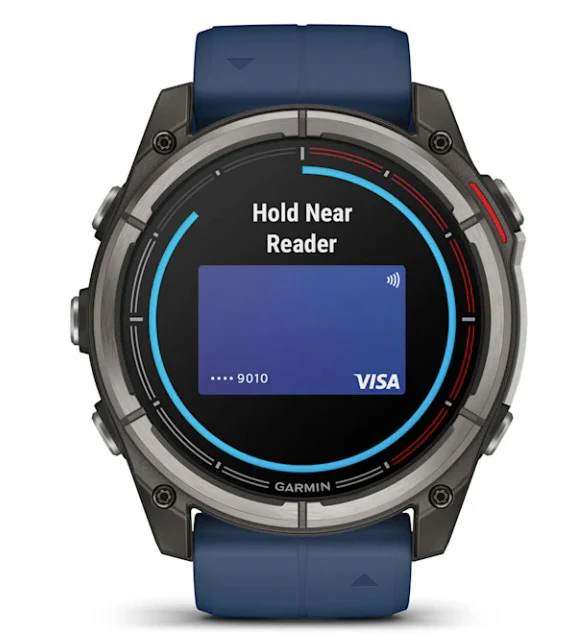 Garmin quatix 8 AMOLED Marine GPS Smartwatch (51mm, Titanium/Captain Blue) (Used) - Image 8