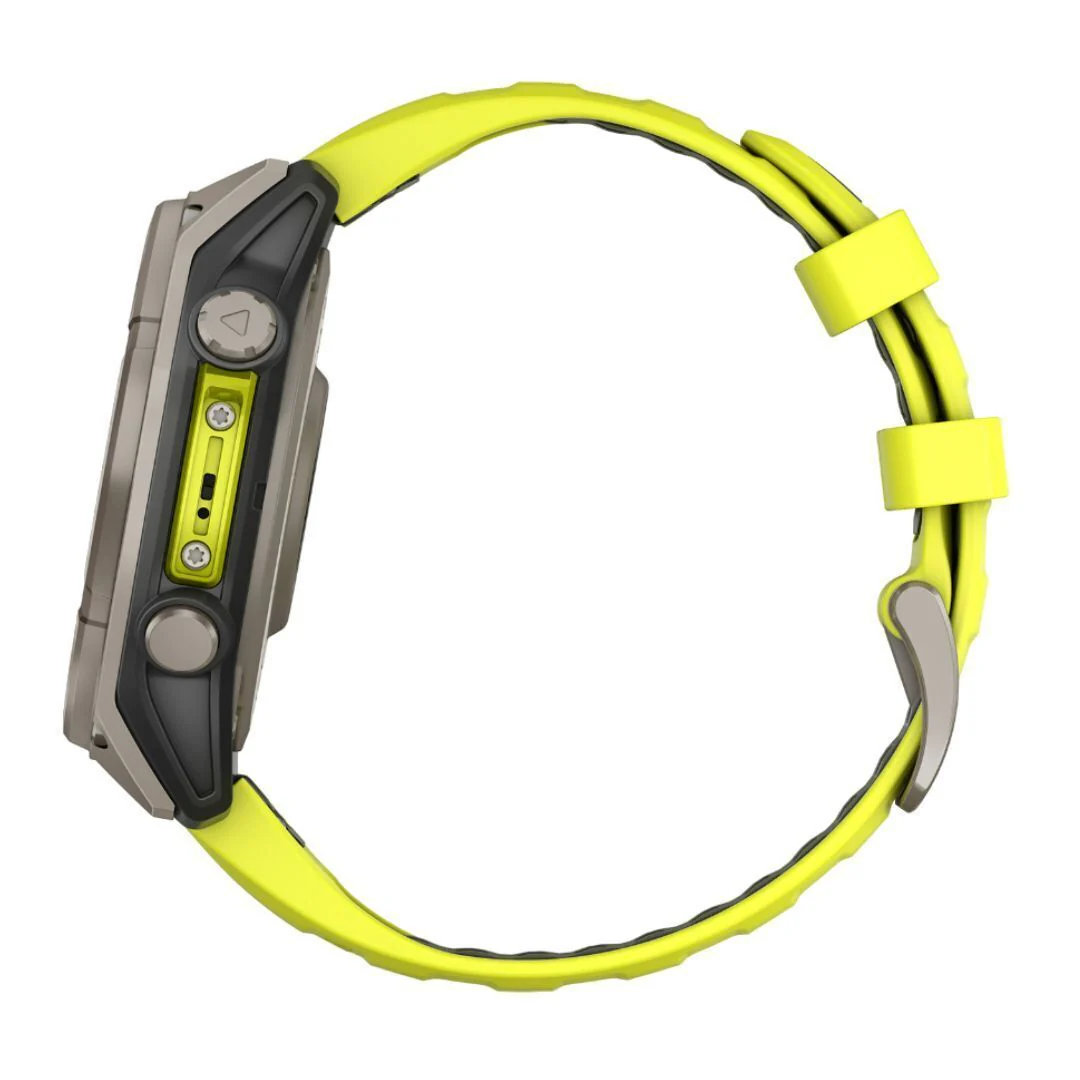 Garmin fenix 8 Sapphire Solar 47mm Smartwatch with Built-In LED Flashlight (Amp Yellow and Graphite) - Image 4