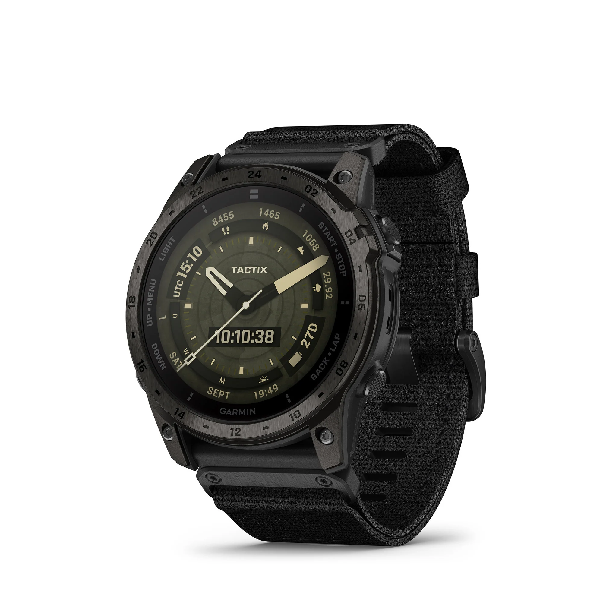 Garmin Tactix 7 AMOLED Edition Smartwatch (Black) with Portable Charger Stand and Port Plugs - Image 2