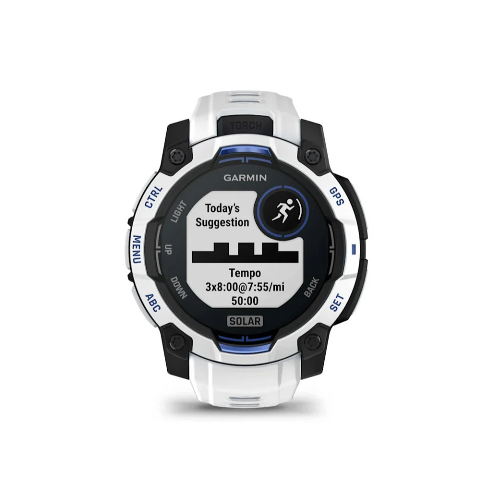 Garmin Instinct 3 GPS Smartwatch (Whitestone/Bolt Blue) - Image 15
