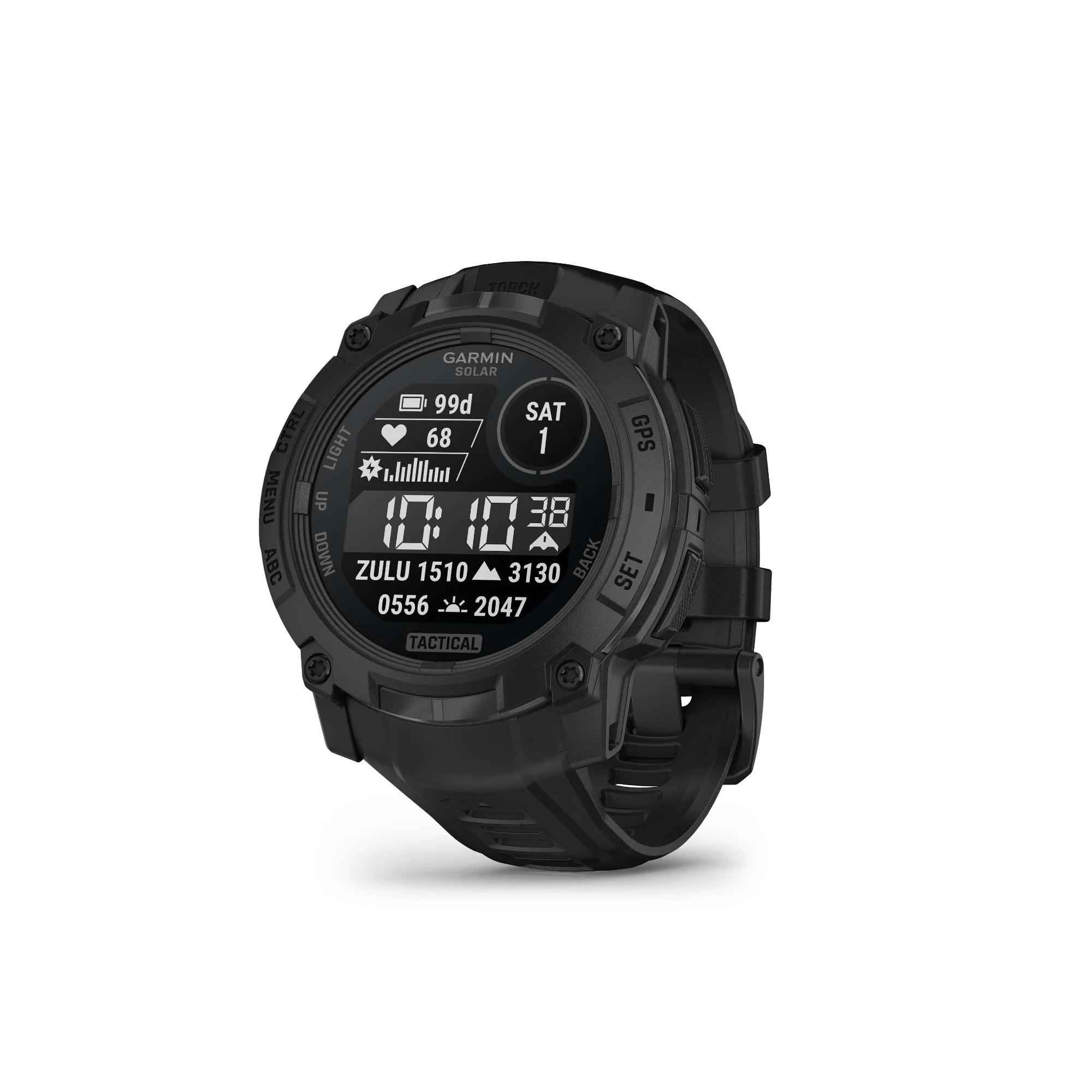 Garmin Instinct 3 50mm Solar Tactical Smartwatch (Black with Black Band) - Image 2