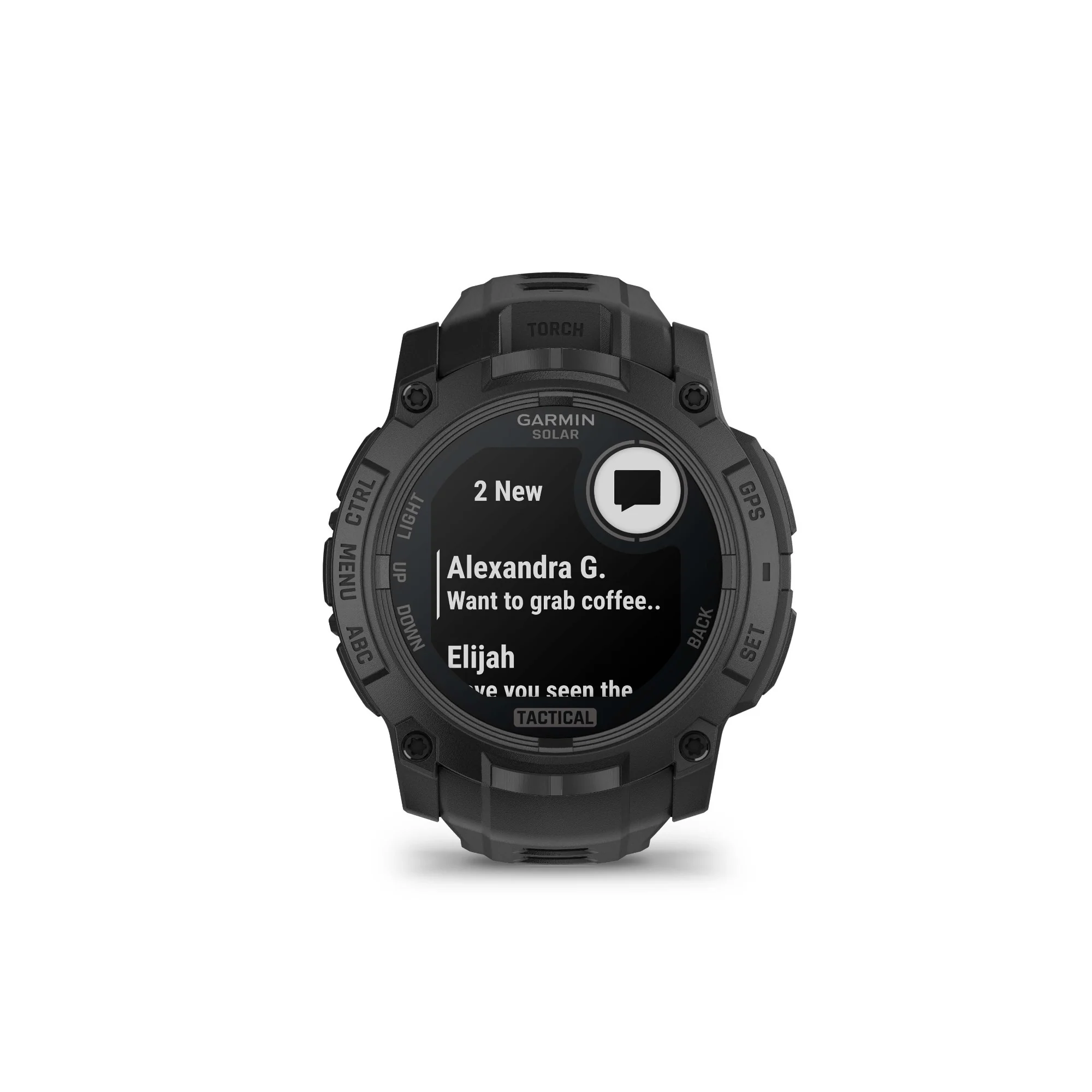 Garmin Instinct 3 50mm Solar Tactical Smartwatch (Black with Black Band) - Image 4
