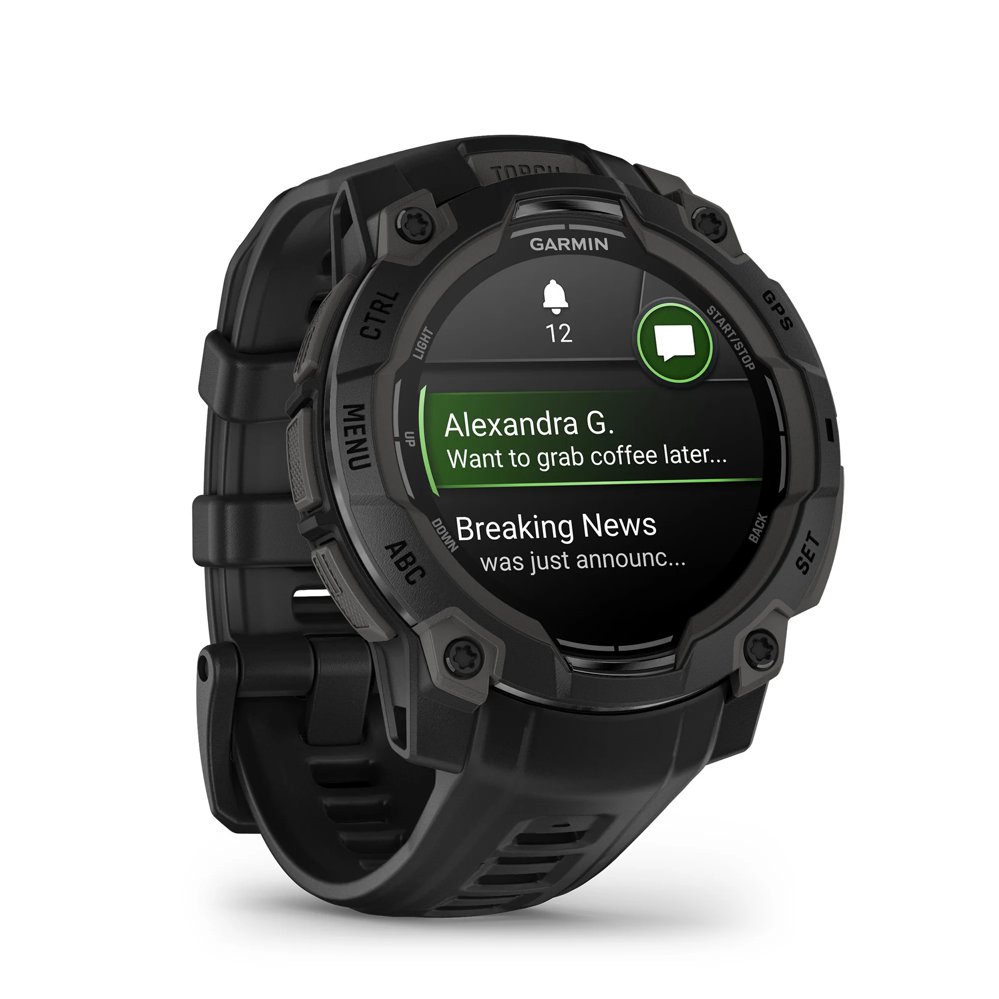Garmin Instinct 3 - 45mm AMOLED GPS Smartwatch (Black) - Image 3