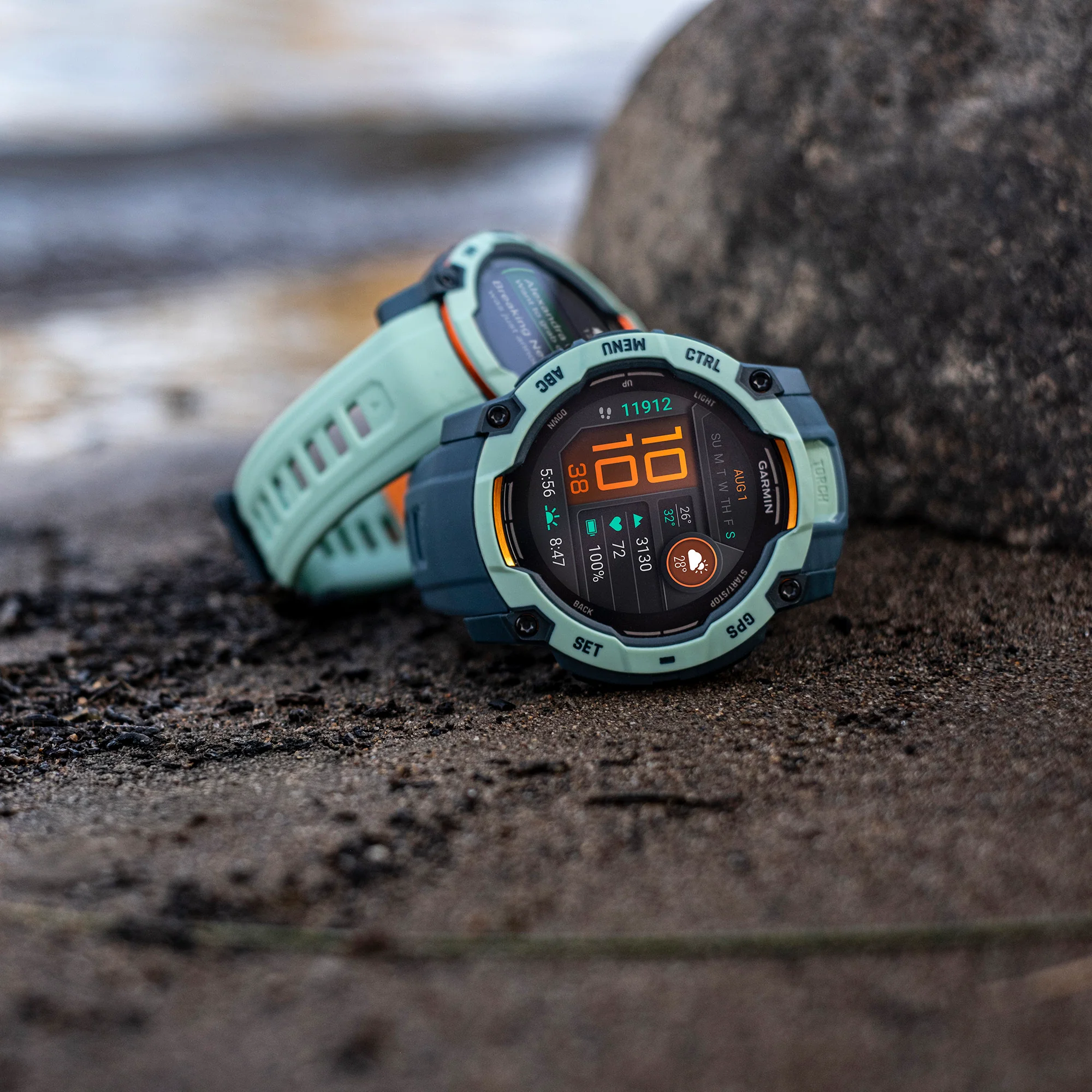 Garmin Instinct 3 45mm AMOLED GPS Smartwatch (Neo Tropic) - Image 9