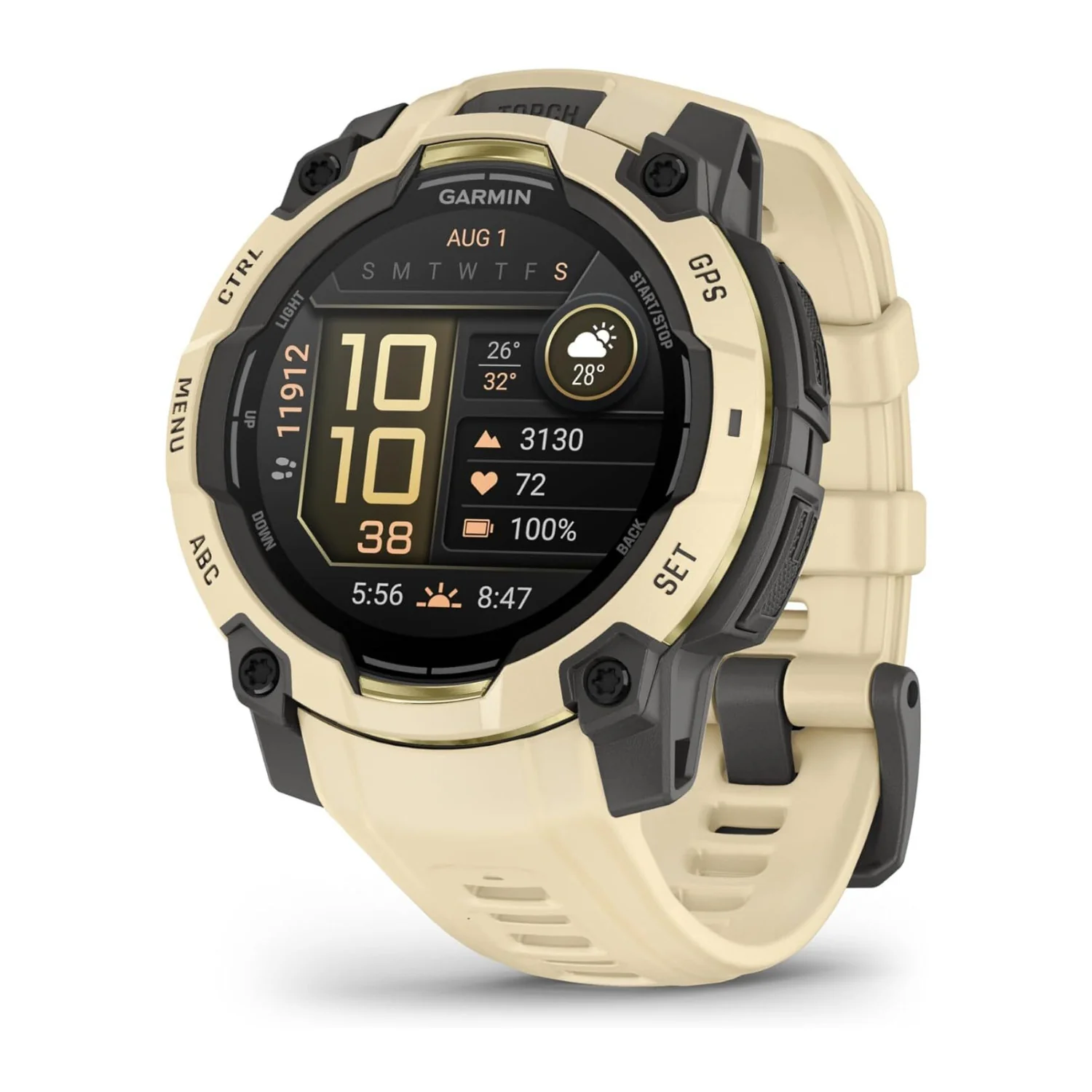 Garmin Instinct 3 45mm AMOLED GPS Smartwatch (Citrine, Limited Edition)