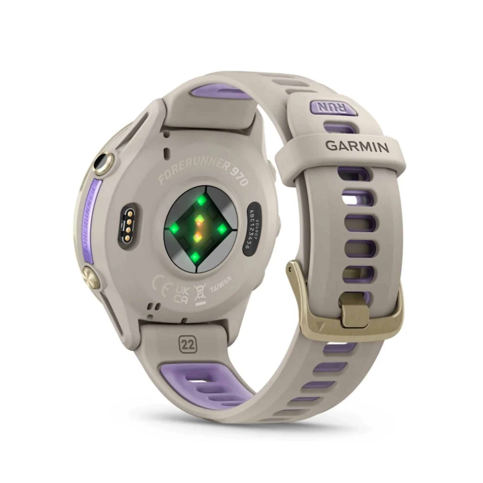 Garmin Forerunner 970 Soft Gold Titanium with French Gray Case and Indigo Band - Image 7