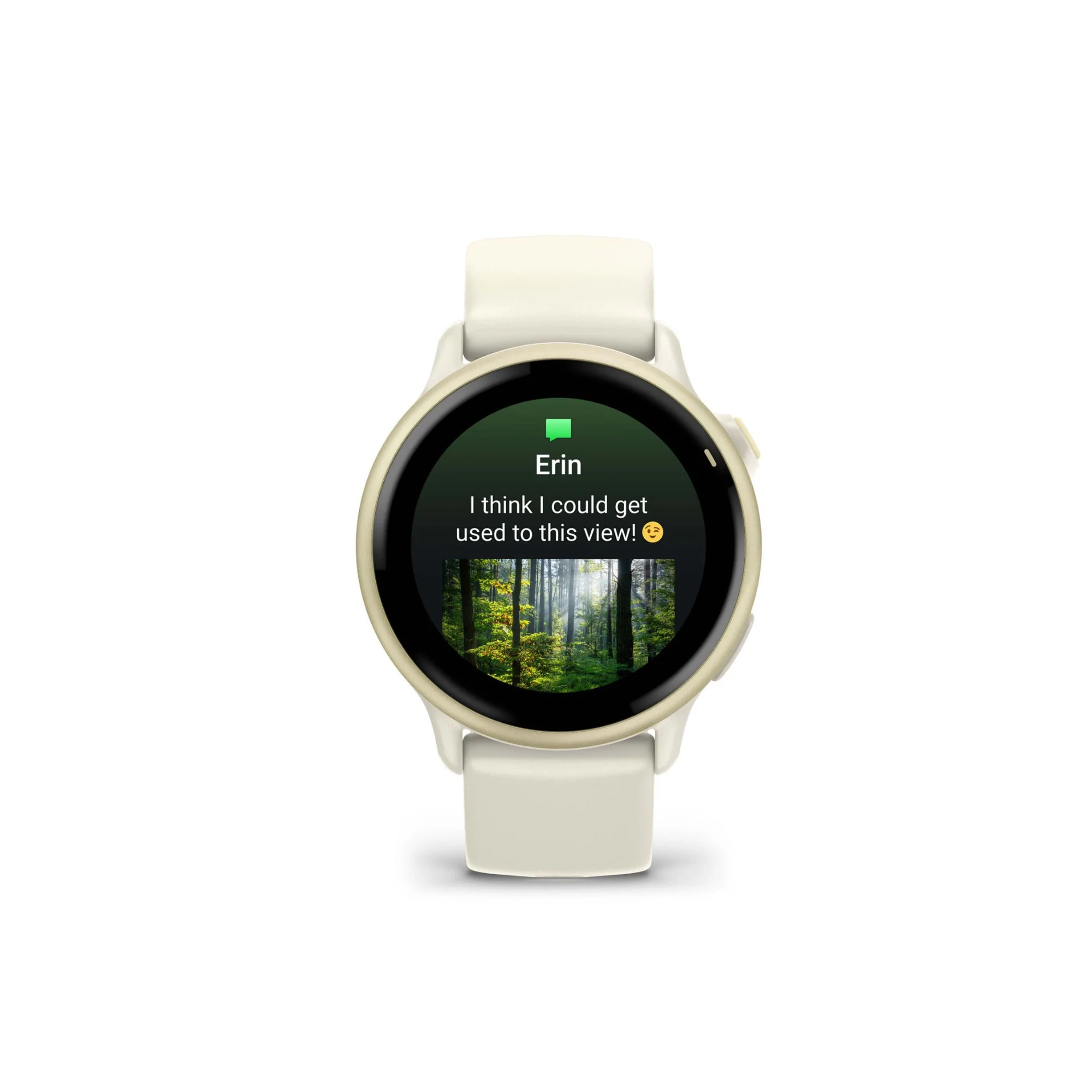 Garmin vivoactive 6 (Lunar Gold with Bone Band) Bundle with Portable Charger Stand and Car Charger - Image 3