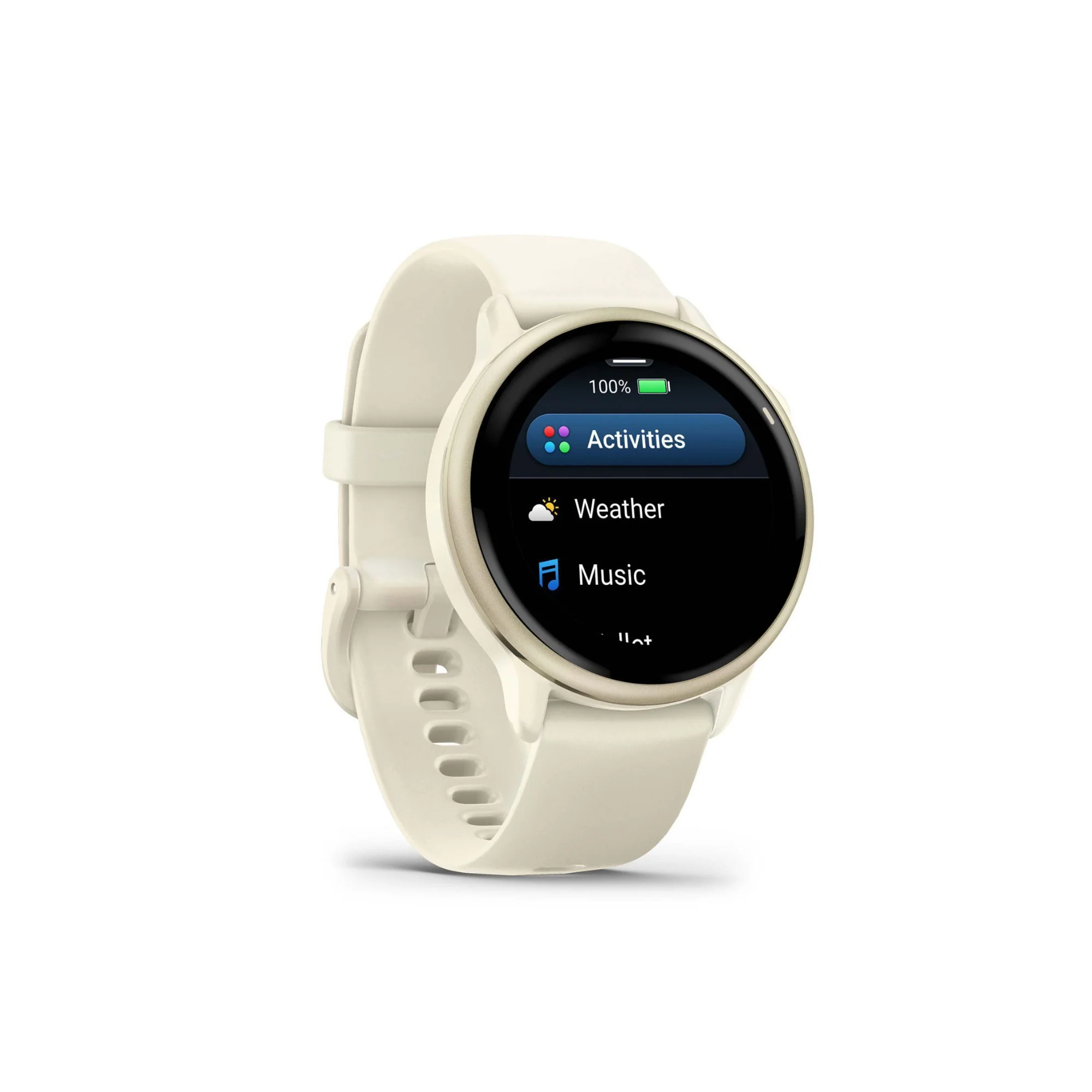 Garmin vivoactive 6 (Lunar Gold with Bone Band) Bundle with Portable Charger Stand and Car Charger - Image 4