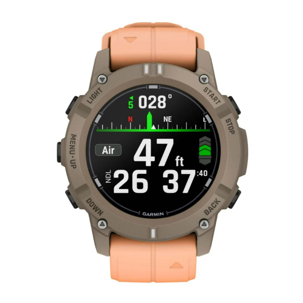 Garmin Descent G2 Dive 45mm GPS Smart Watch (Paloma with Shell Pink Band) - Image 3