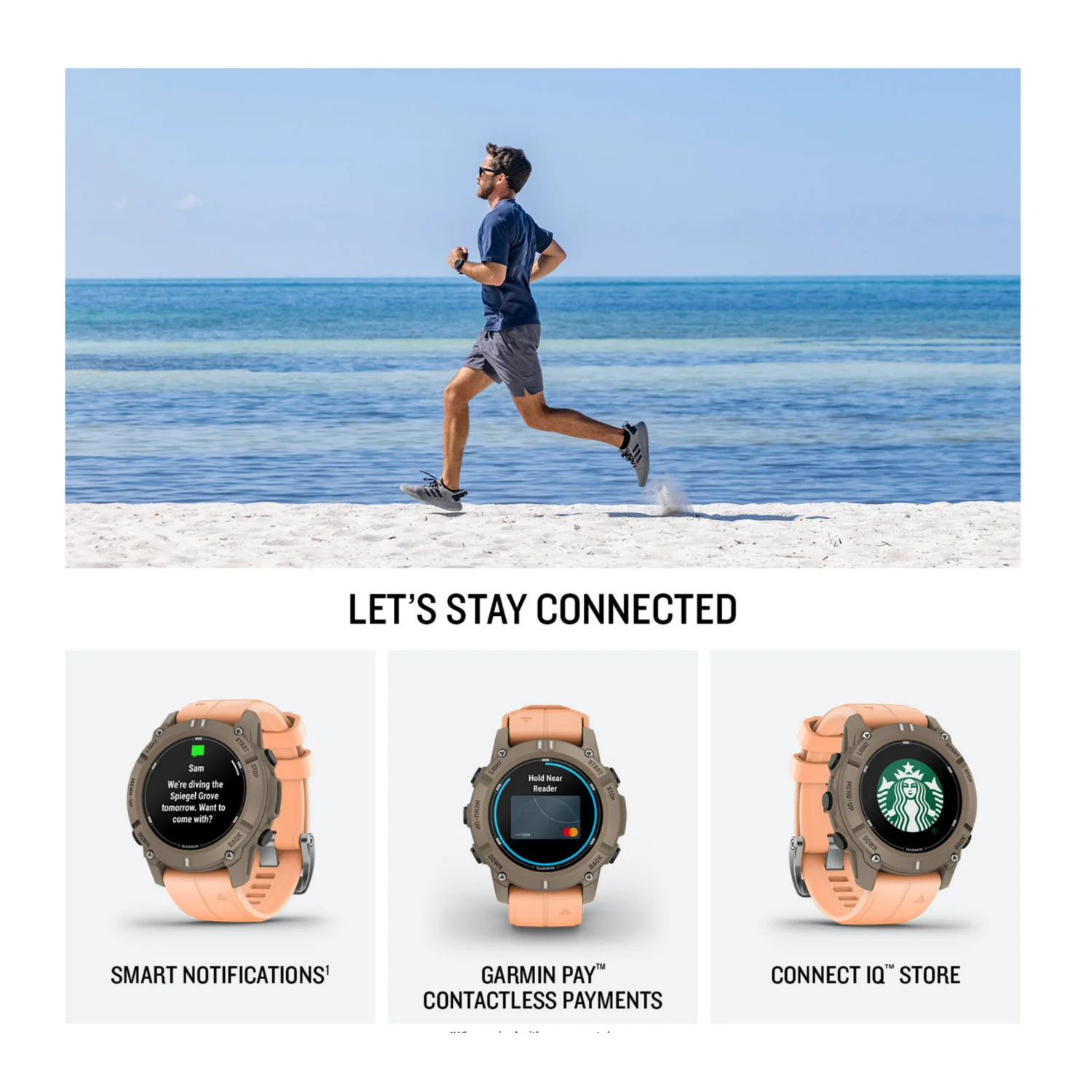 Garmin Descent G2 Dive 45mm GPS Smart Watch (Paloma with Shell Pink Band) - Image 6