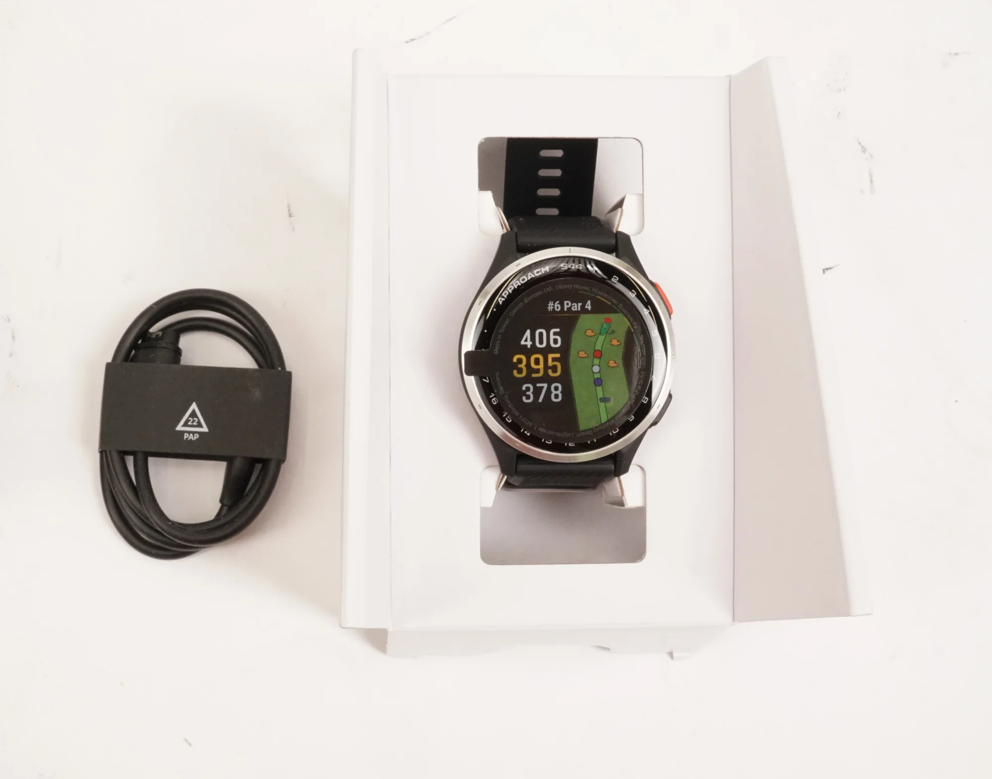 Garmin Approach S44 GPS Golf Smartwatch (Silver/Black) (Used) - Image 2