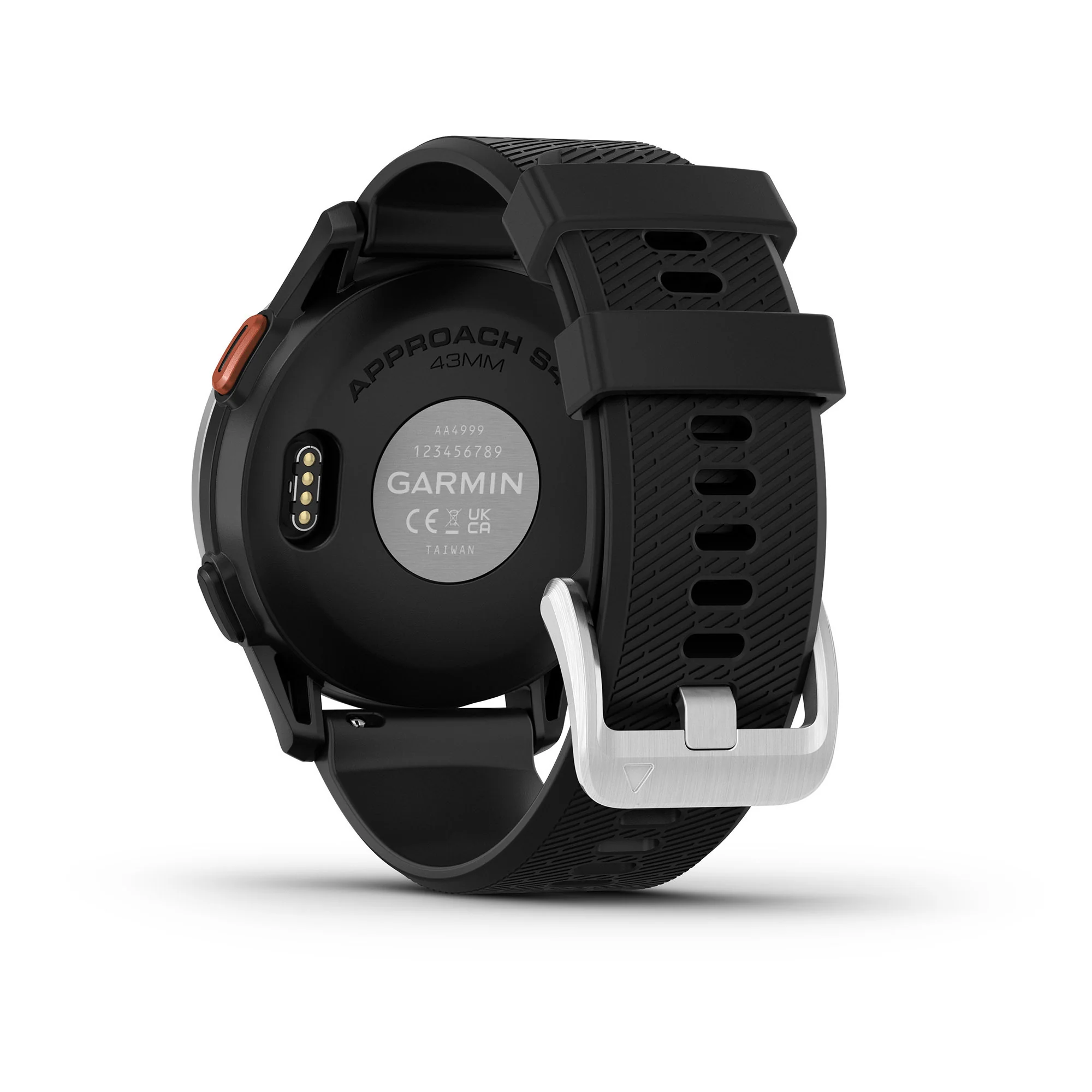 Garmin Approach S44 GPS AMOLED Golf Smartwatch (Silver Aluminum Bezel, Black Silicone Band) - Image 6
