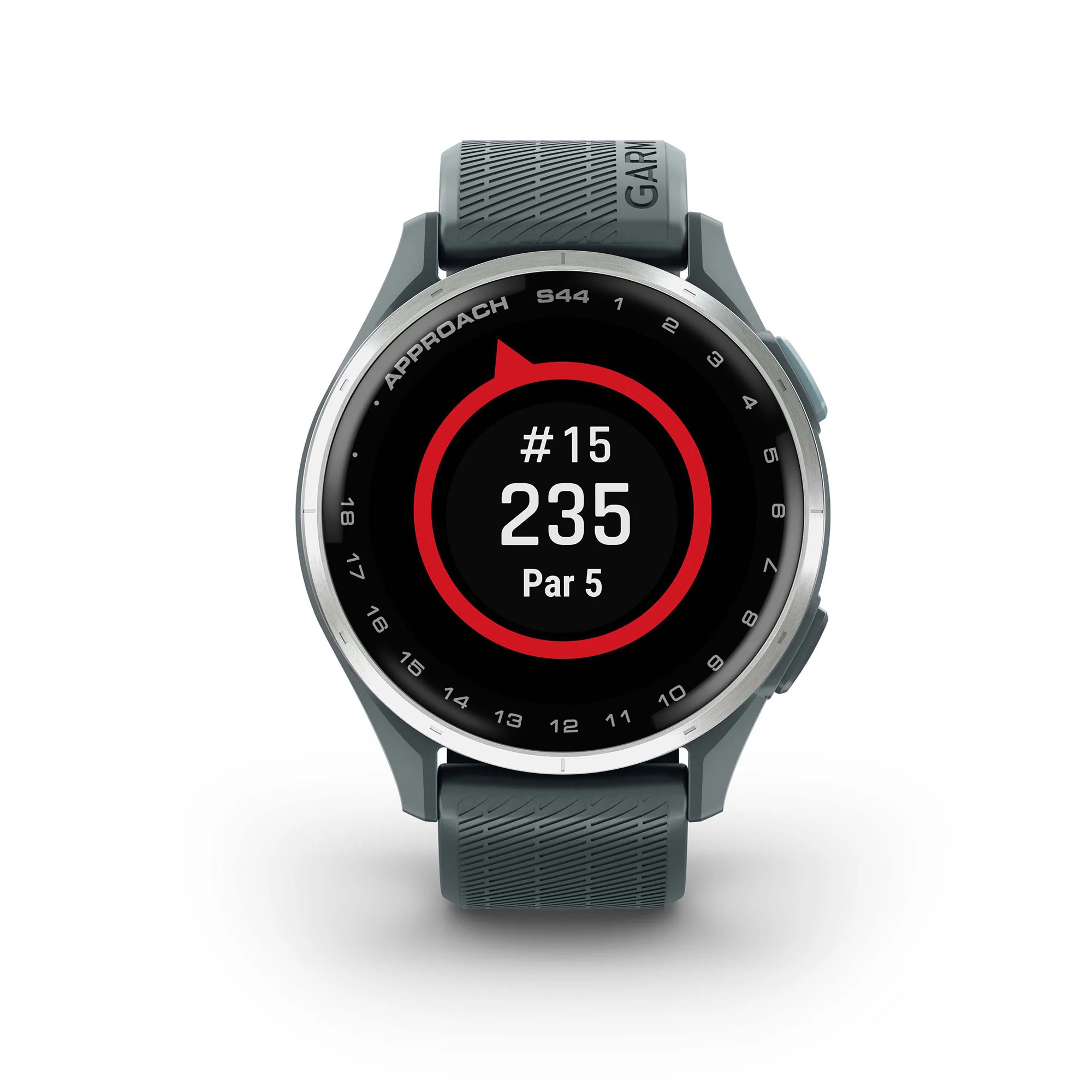 Garmin Approach S44 GPS AMOLED Golf Smartwatch (Silver Aluminum Bezel, Twilight Silicone Band) - Image 4