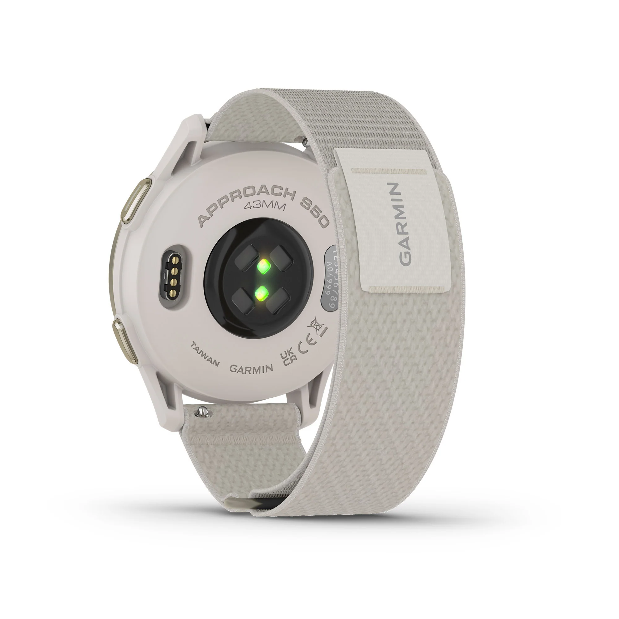 Garmin Approach S50 GPS Golf Smartwatch (Cream Gold Aluminum Bezel, Ivory ComfortFit Nylon Band) - Image 6