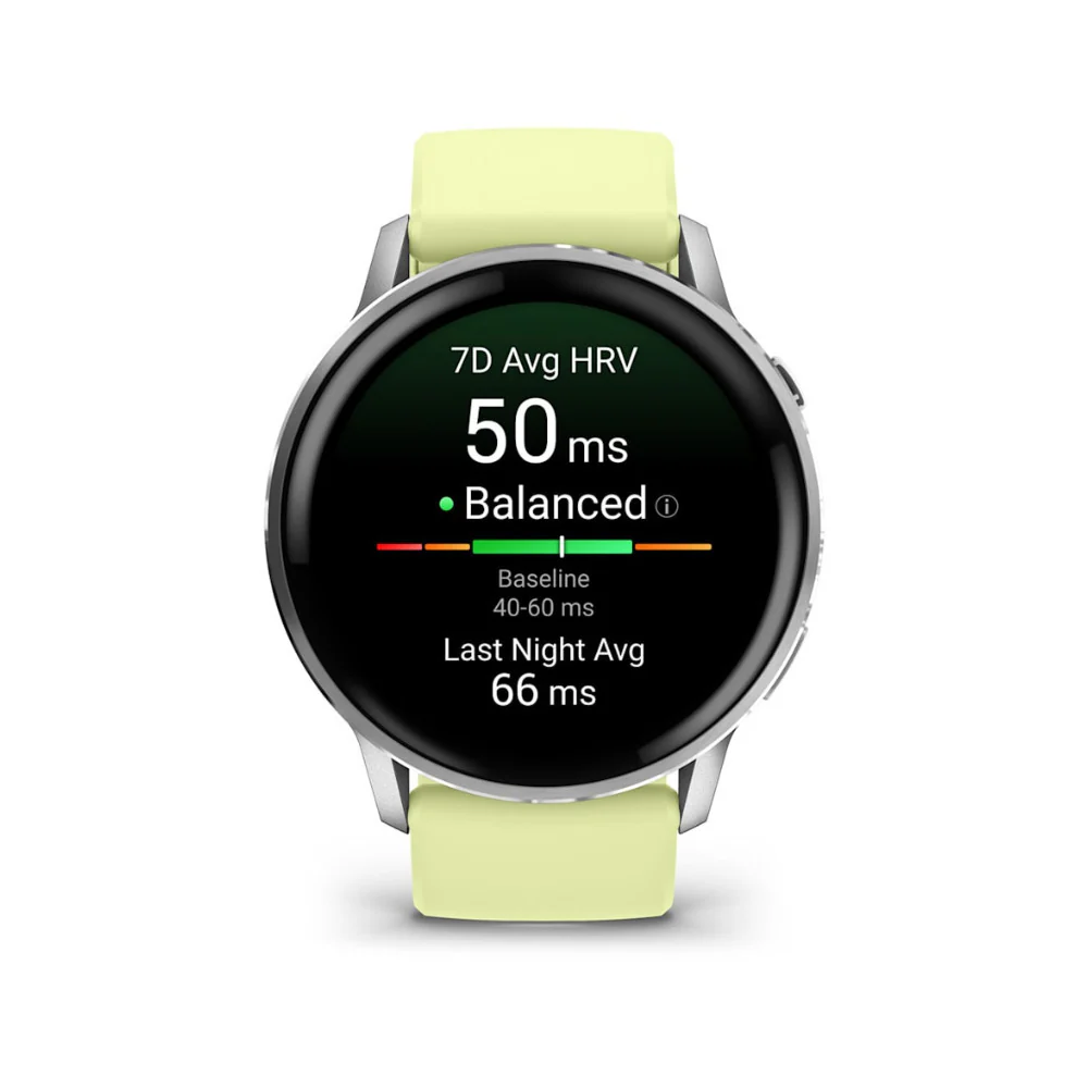 Garmin Venu 4 Smartwatch (Silver/Citron) - Image 2