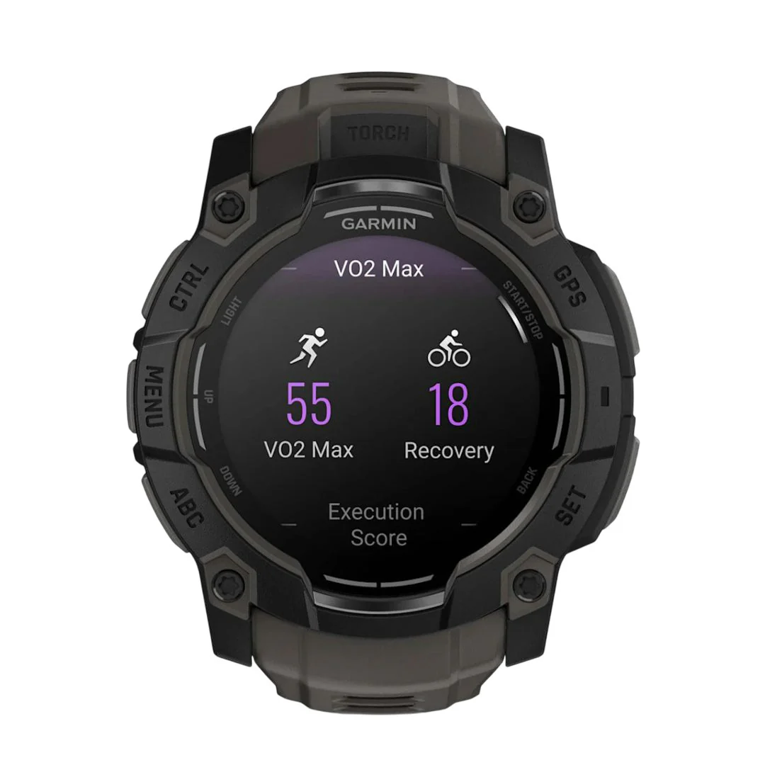 Garmin Instinct 3 50mm GPS Smartwatch with 1.3-Inch AMOLED Display (Black with Charcoal Band) - Image 3