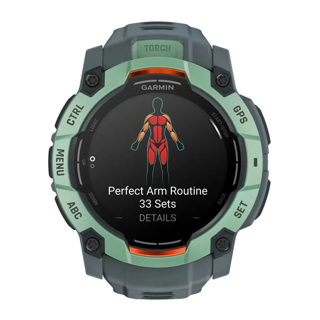 Garmin Instinct 3 50mm GPS Smartwatch with 1.3-Inch AMOLED Display (Neo Tropic with Twilight Band) - Image 3