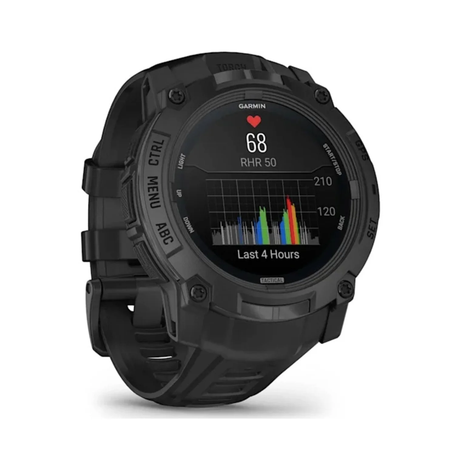 Garmin Instinct 3 50mm Amoled Tactical Edition GPS Smartwatch (Black with Black Band) - Image 3
