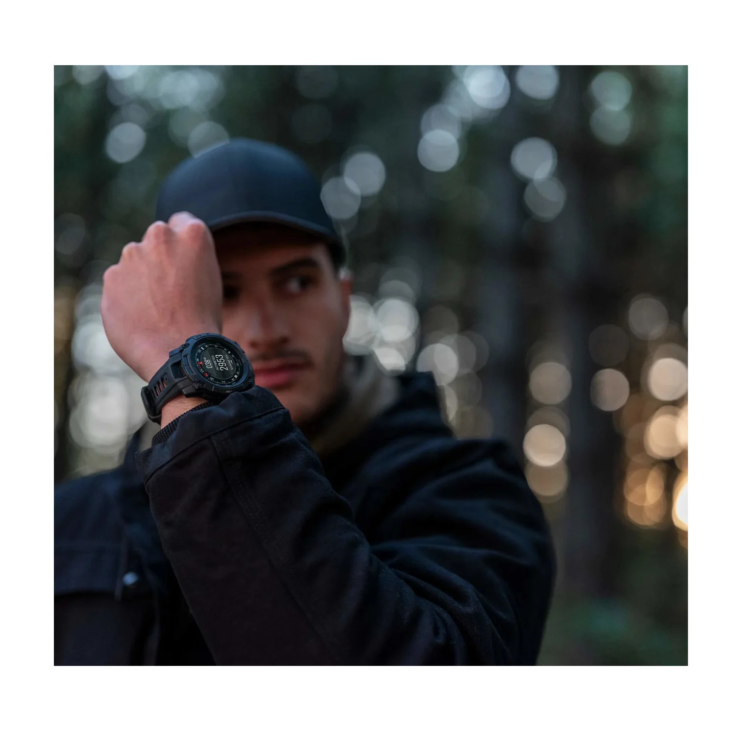 Garmin Instinct 3 50mm Amoled Tactical Edition GPS Smartwatch (Black with Black Band) - Image 8
