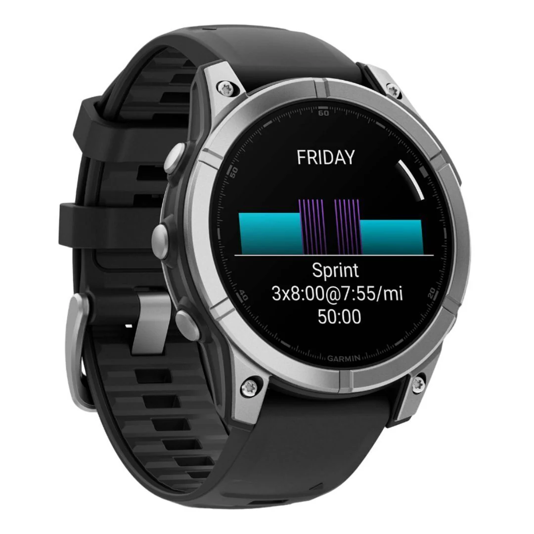 Garmin Fenix E 47mm GPS Smartwatch with 1.3-Inch AMOLED Display (Stainless Steel and Black) - Image 5