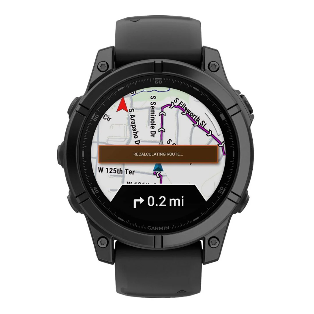 Garmin Fenix E 47mm GPS Smartwatch with 1.3-Inch AMOLED Display (Slate Gray Steel and Black) - Image 2