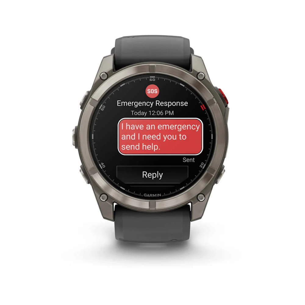 Garmin Fnix 8 Pro 51 mm AMOLED GPS Smartwatch (Titanium Graphite/Black Band) - Image 2