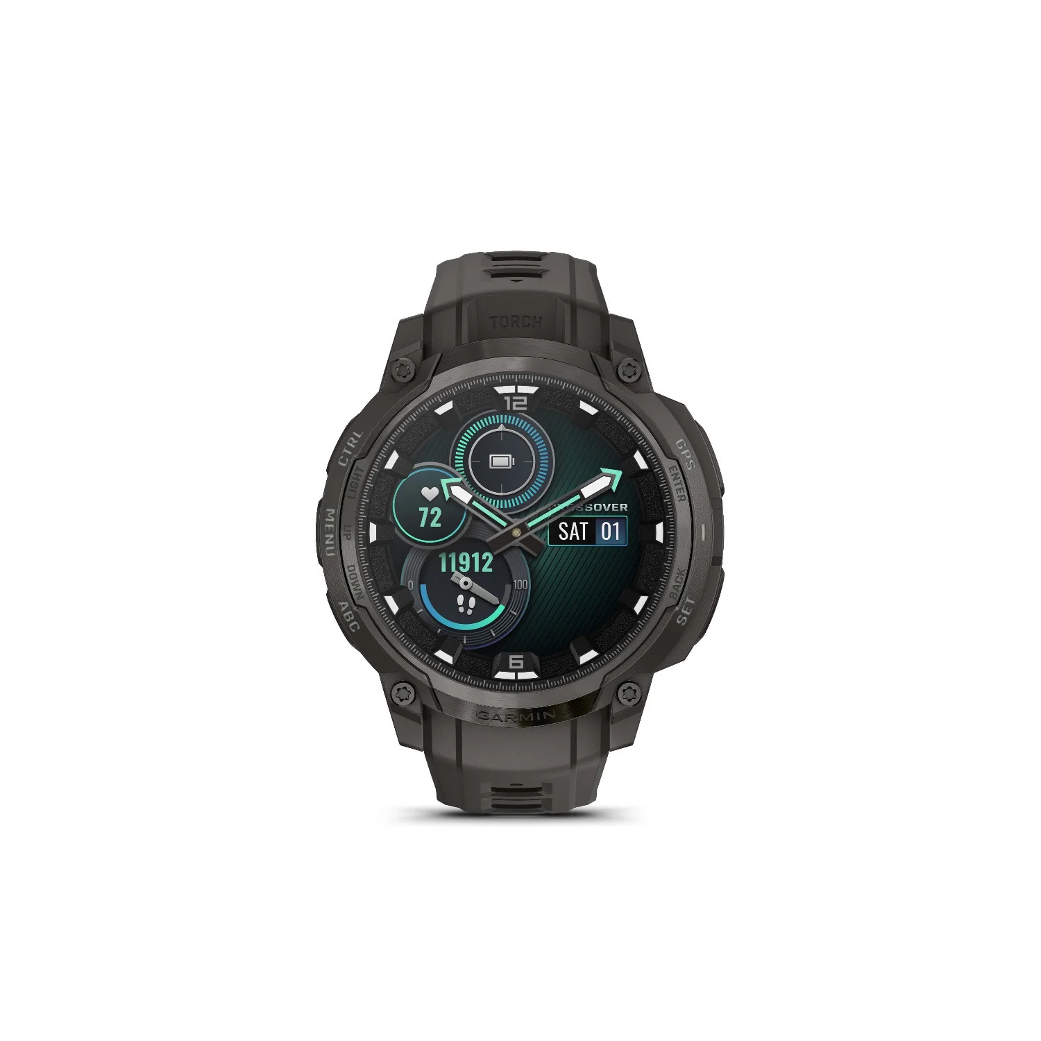 Garmin Instinct Crossover 1.2-Inch AMOLED GPS Smartwatch (Charcoal) - Image 2