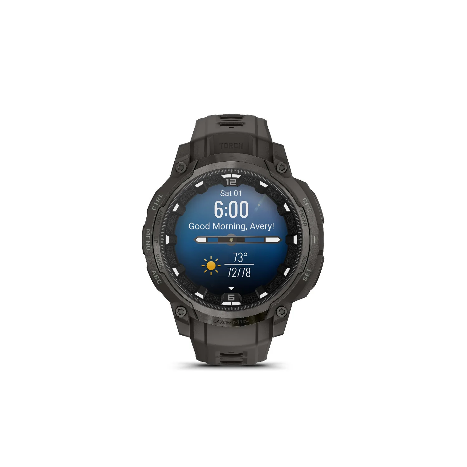 Garmin Instinct Crossover 1.2-Inch AMOLED GPS Smartwatch (Charcoal) - Image 9